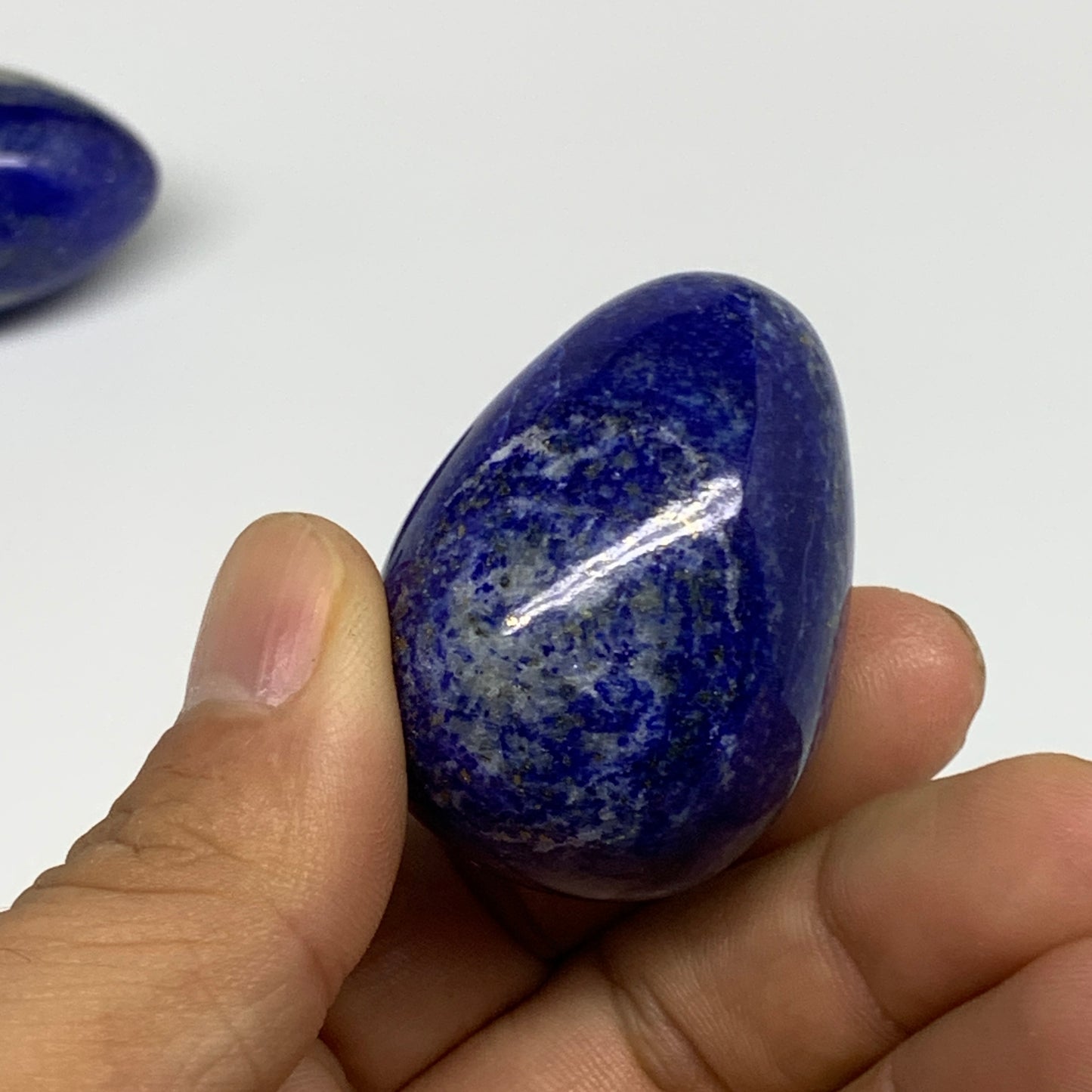 188.2g, 1.5"-1.8", 3pcs, Natural Lapis Lazuli Egg Polished @Afghanistan, B30433