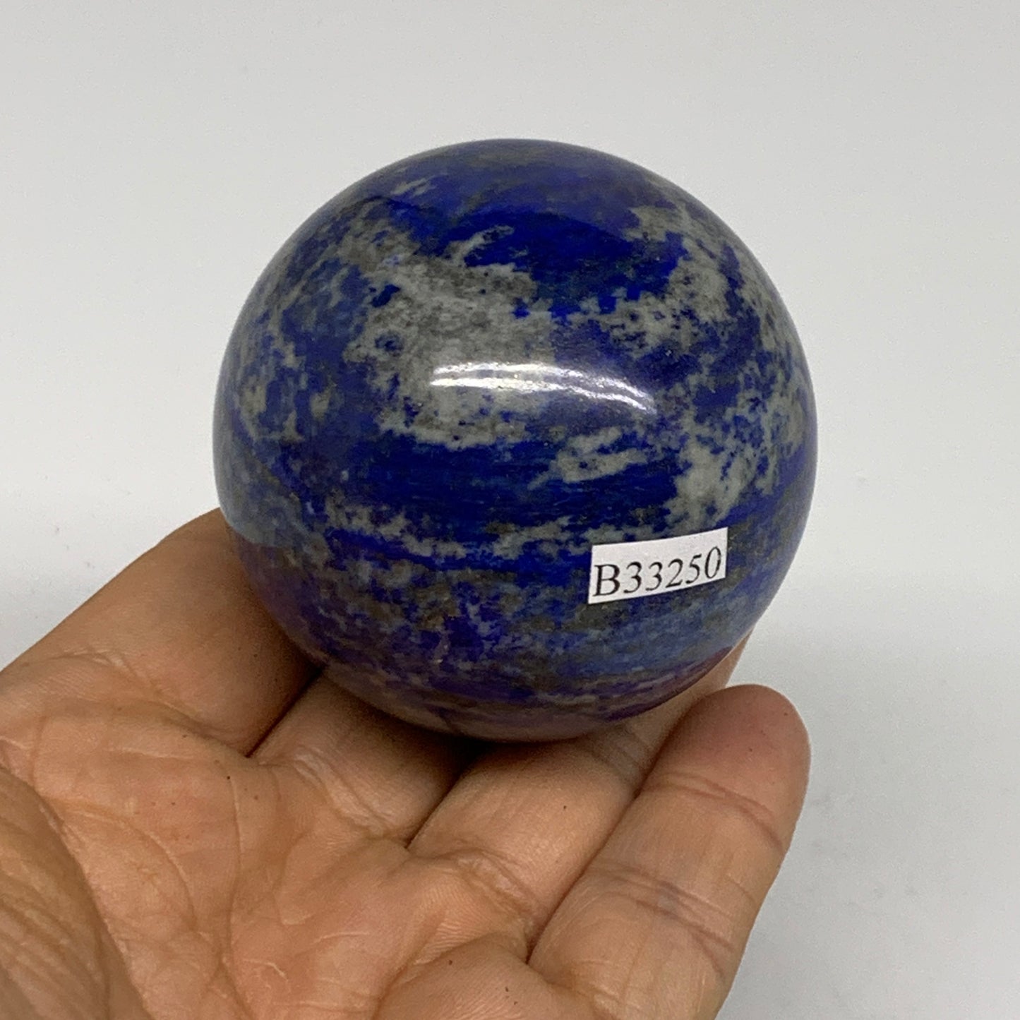 0.59 lbs, 2.1" (55mm), Lapis Lazuli Sphere Ball Gemstone @Afghanistan, B33250