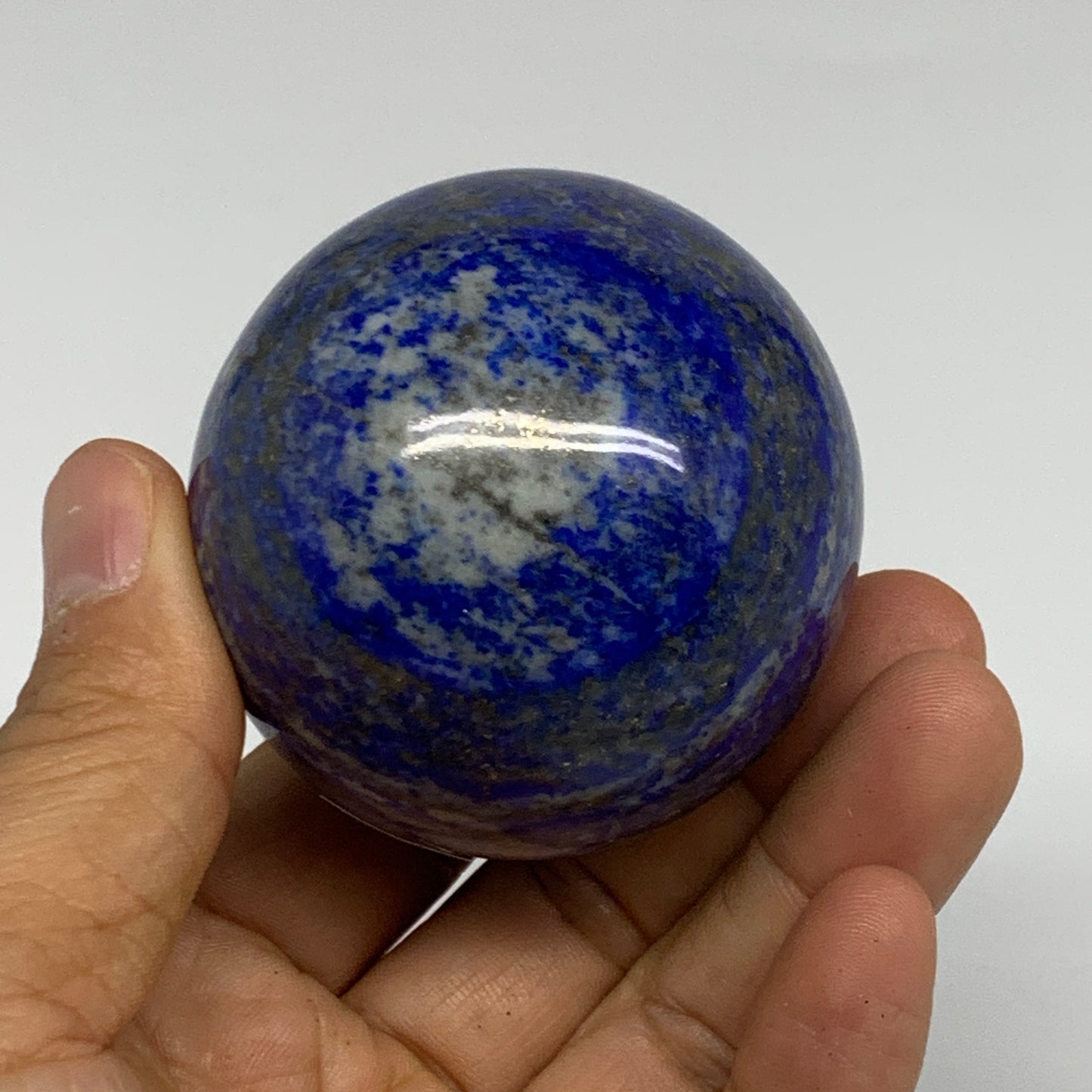 0.59 lbs, 2.1" (55mm), Lapis Lazuli Sphere Ball Gemstone @Afghanistan, B33250