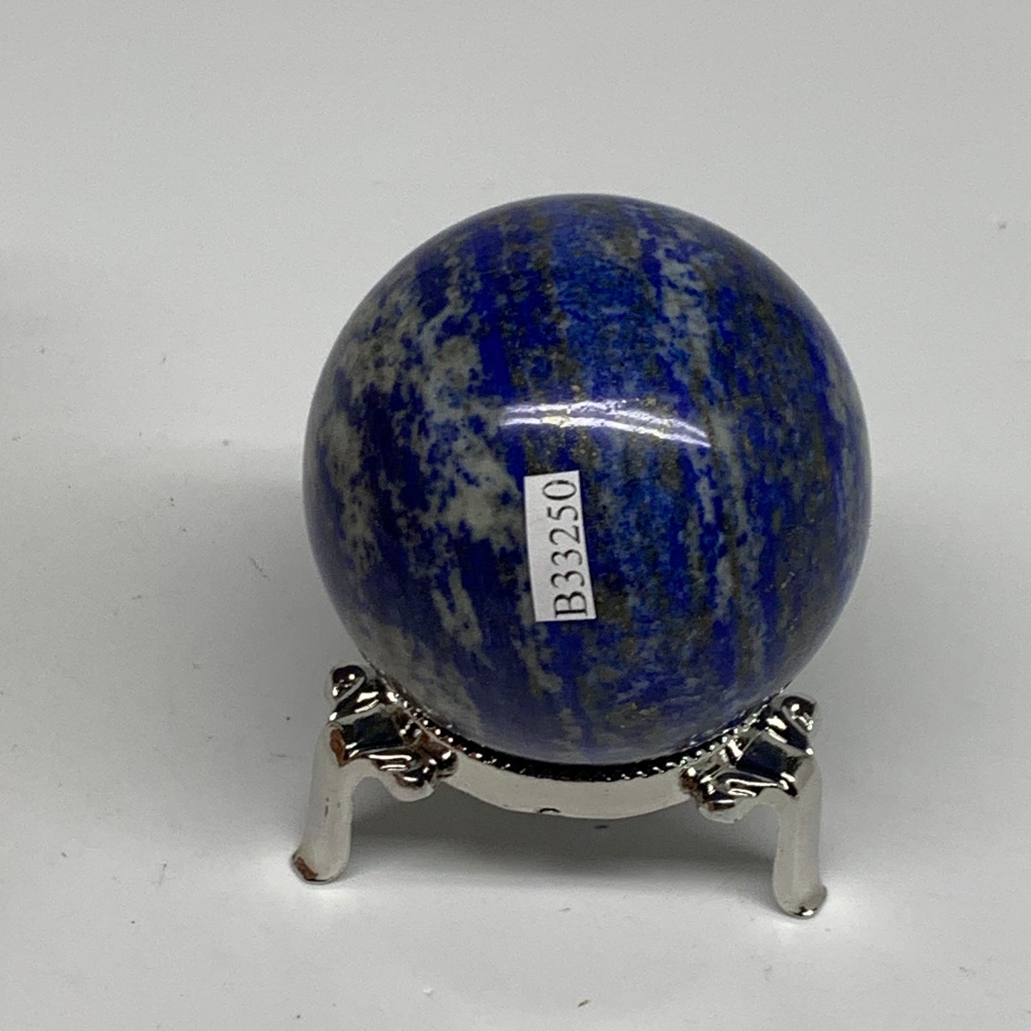 0.59 lbs, 2.1" (55mm), Lapis Lazuli Sphere Ball Gemstone @Afghanistan, B33250