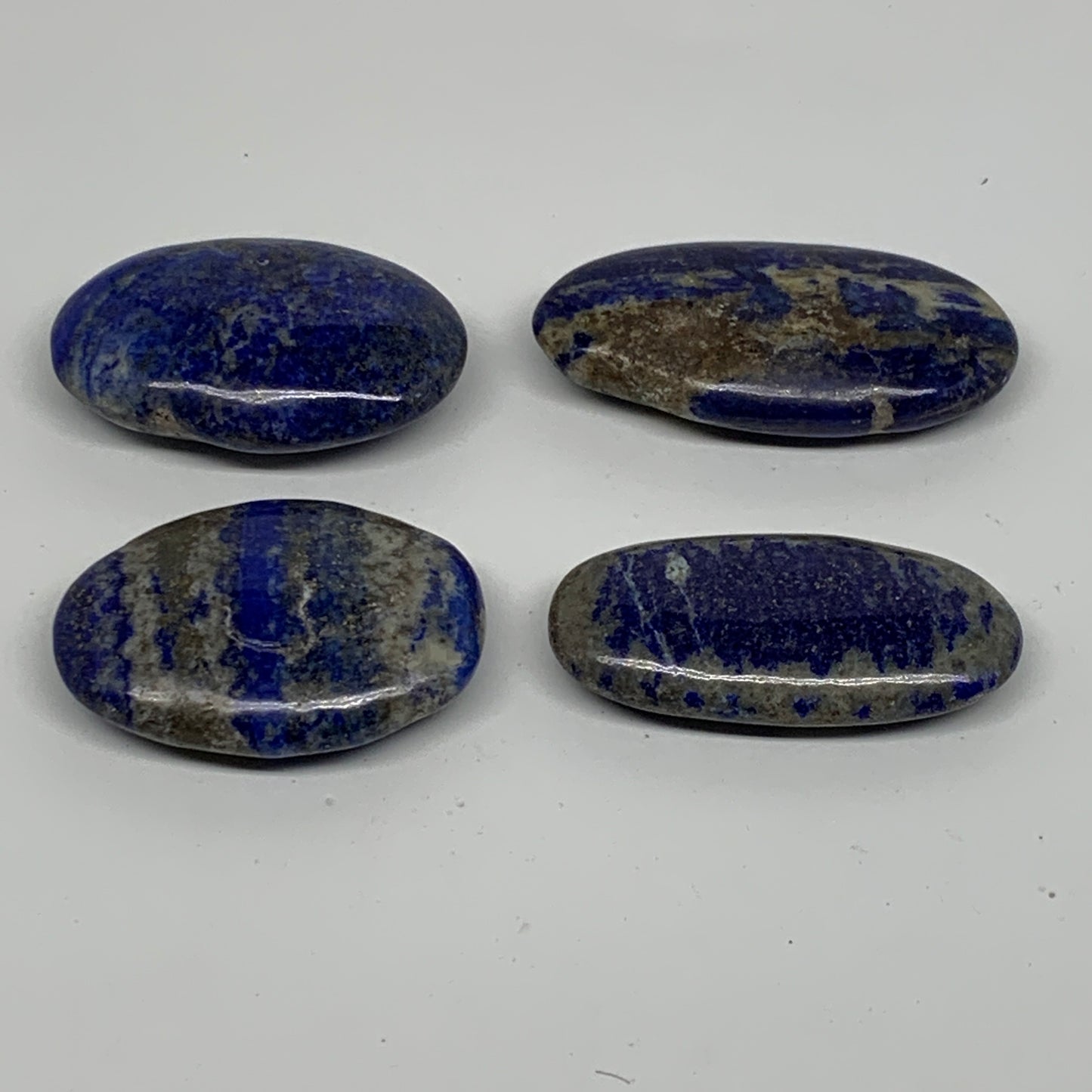 163.2g, 2"-2.4", 4pcs, Natural Lapis Lazuli Palm Stone @Afghanistan,B36761