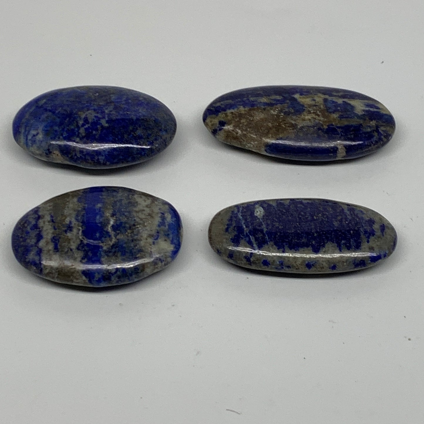 163.2g, 2"-2.4", 4pcs, Natural Lapis Lazuli Palm Stone @Afghanistan,B36761