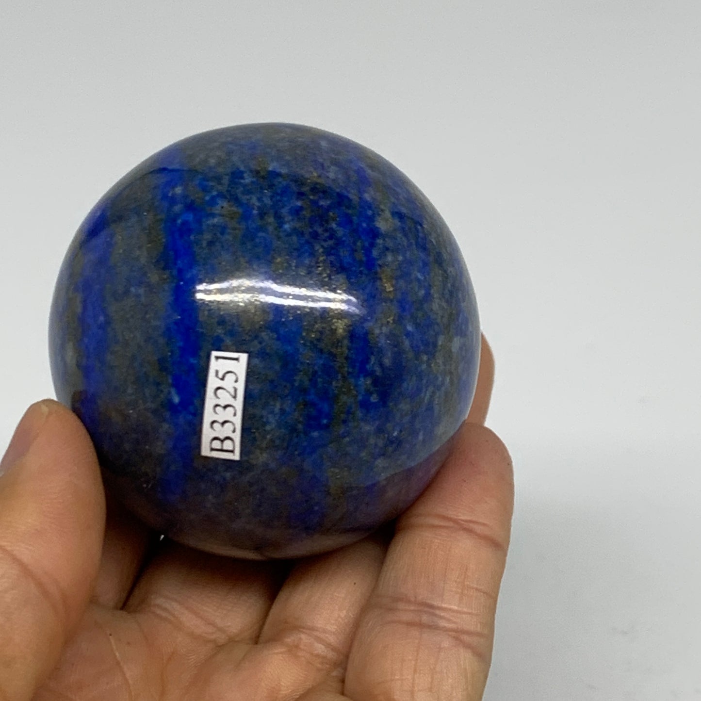 0.58 lbs, 2.2" (55mm), Lapis Lazuli Sphere Ball Gemstone @Afghanistan, B33251