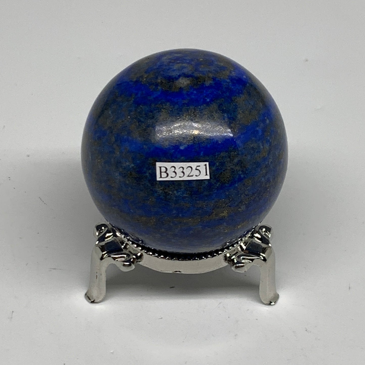 0.58 lbs, 2.2" (55mm), Lapis Lazuli Sphere Ball Gemstone @Afghanistan, B33251