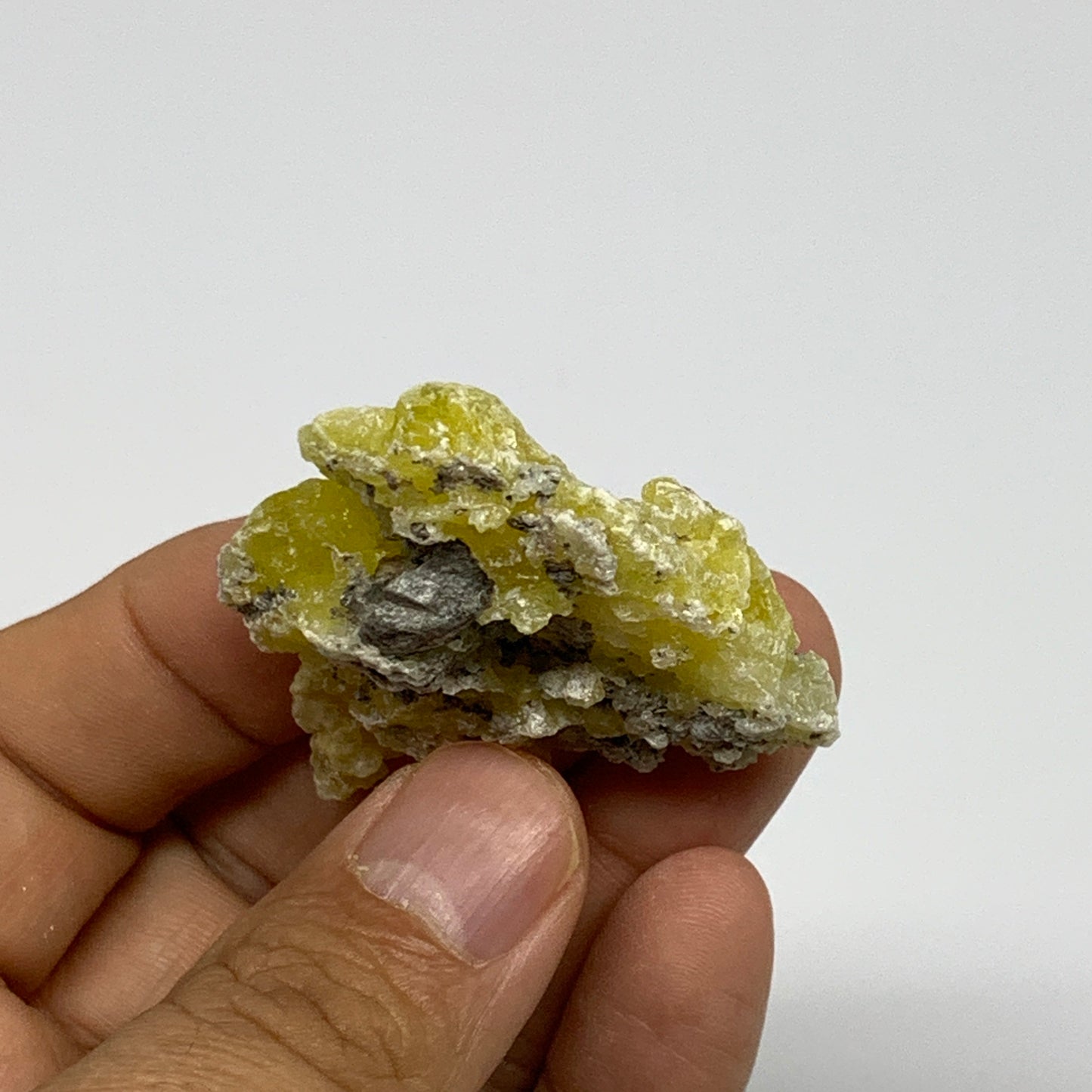 47.5g, 1.7"-1.8", 2pcs, Rough Brucite Crystal Mineral Specimens @Pakistan, B2737