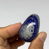 131g, 1.4"-1.8", 3pcs, Natural Lapis Lazuli Egg Polished @Afghanistan, B30436