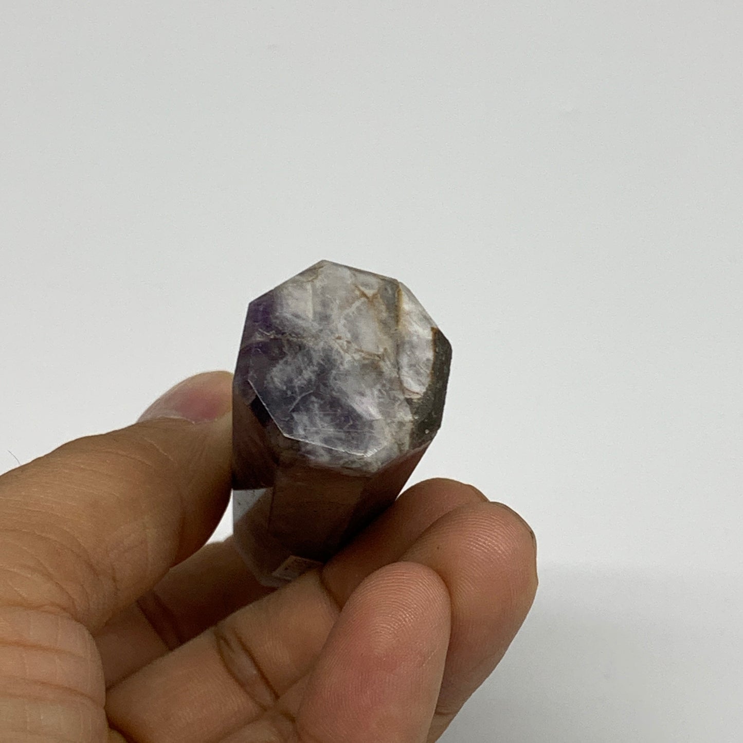 57.5g, 3"x0.8"x0.9", Natural Amethyst Tower Point Obelisk @Brazil, B31278