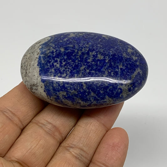97.2g, 2.4"x1.7"x0.9", Natural Lapis Lazuli Palm Stone @Afghanistan, B36768