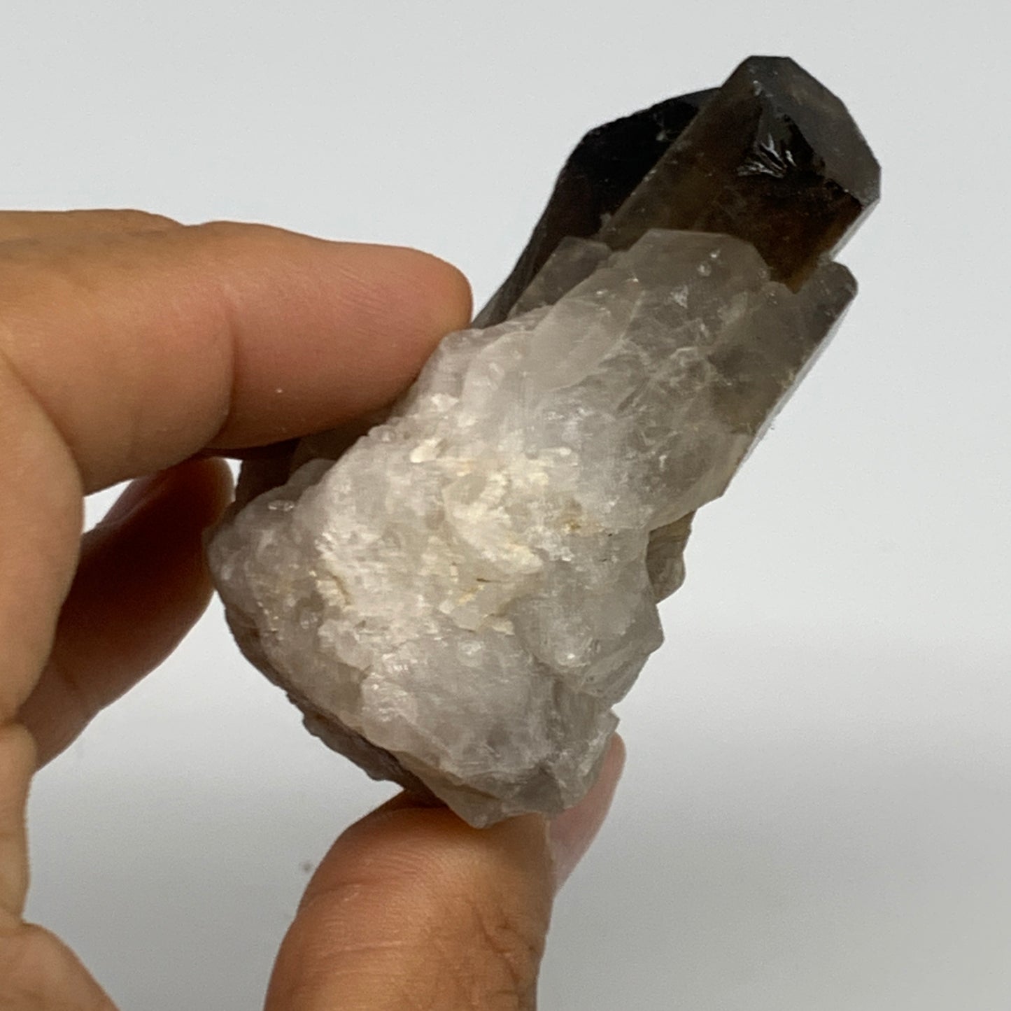 122.8g,2.4"x2.3"x1.2",Smoky Quartz Crystal Mineral,Specimen Terminated,B28817