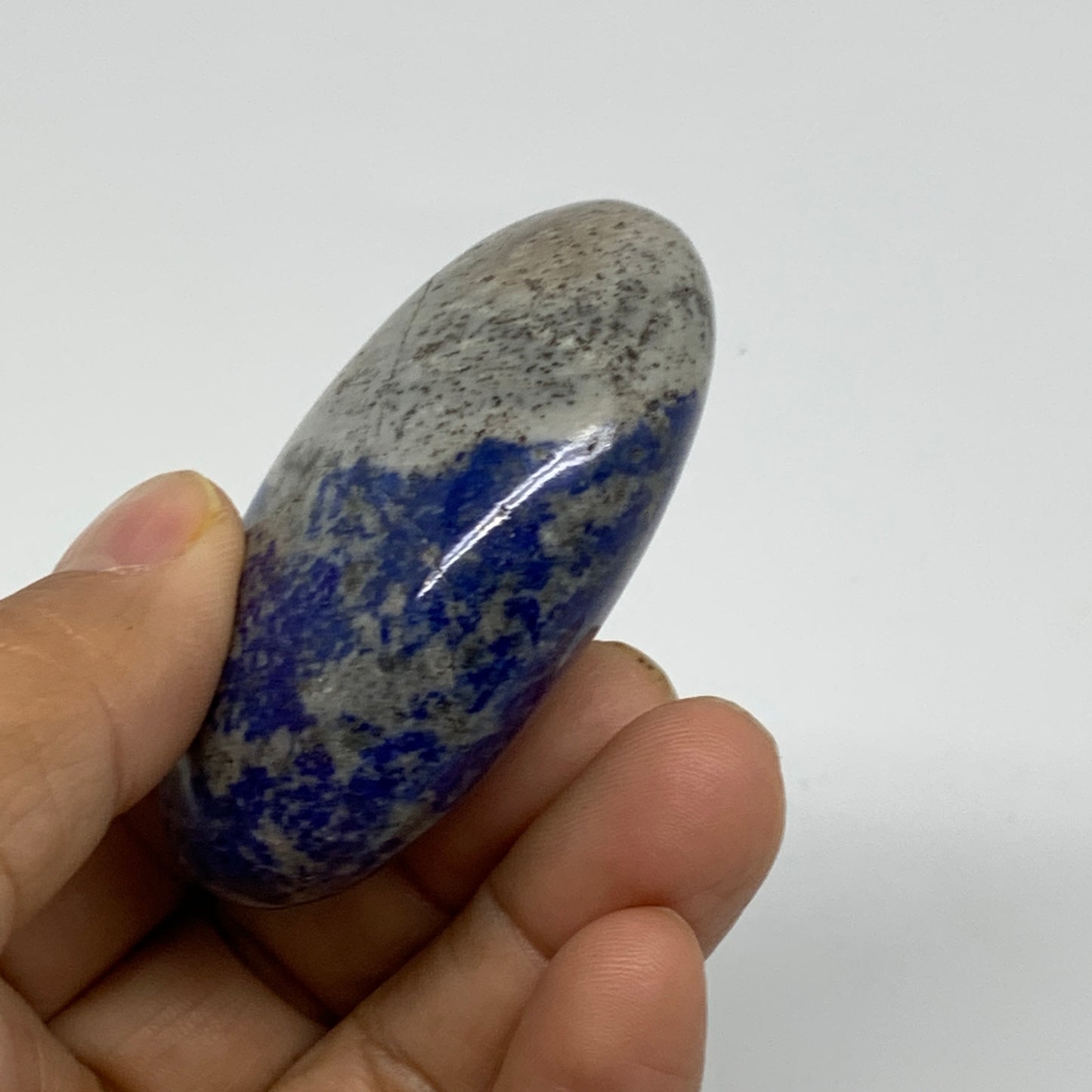 97.2g, 2.4"x1.7"x0.9", Natural Lapis Lazuli Palm Stone @Afghanistan, B36768