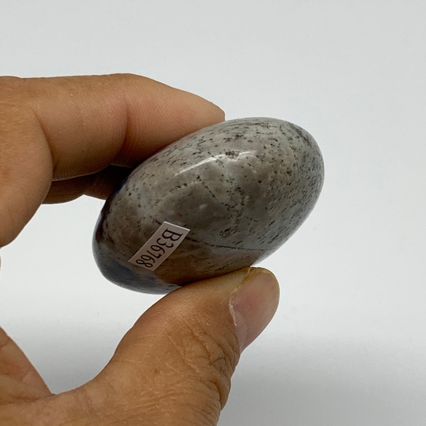 97.2g, 2.4"x1.7"x0.9", Natural Lapis Lazuli Palm Stone @Afghanistan, B36768