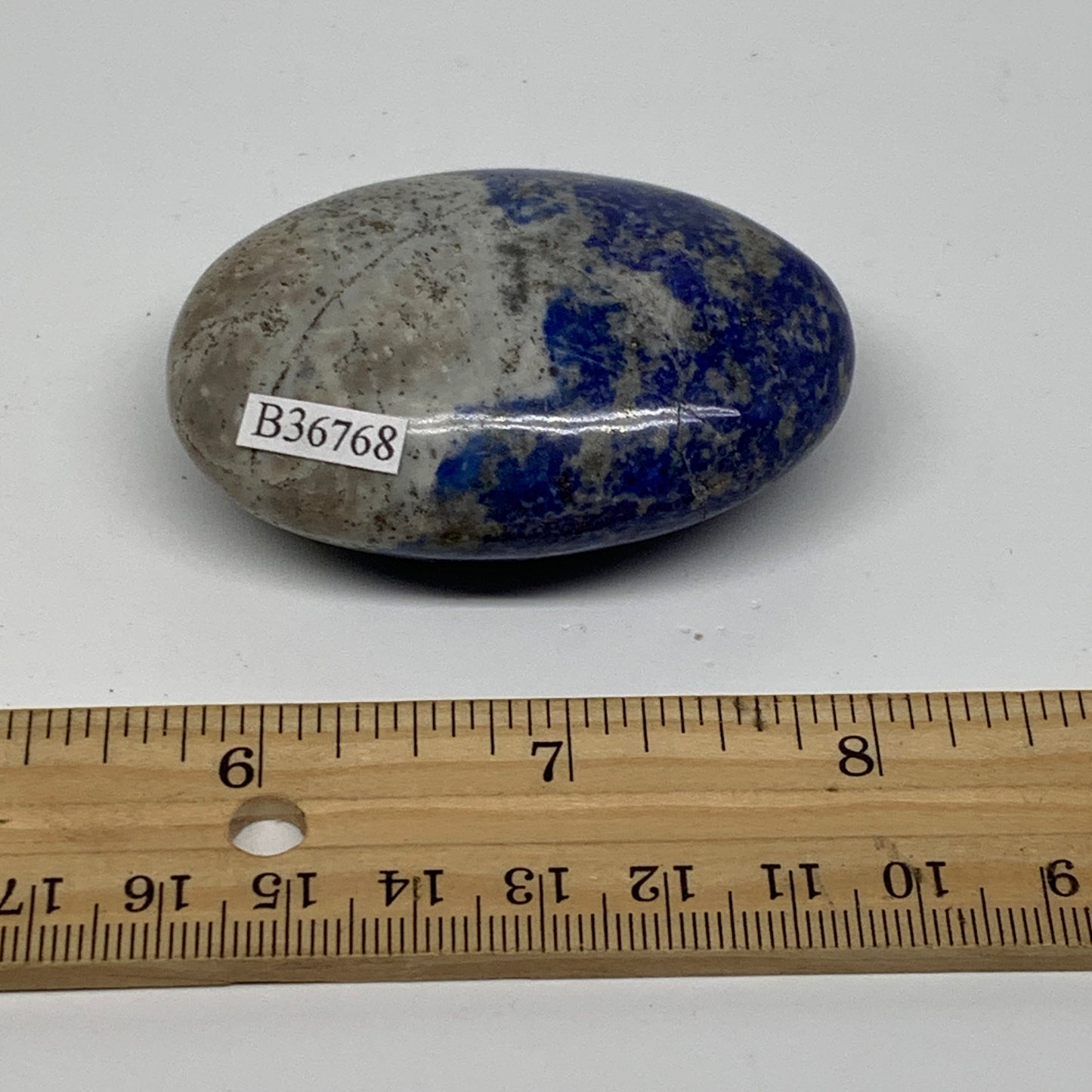 97.2g, 2.4"x1.7"x0.9", Natural Lapis Lazuli Palm Stone @Afghanistan, B36768