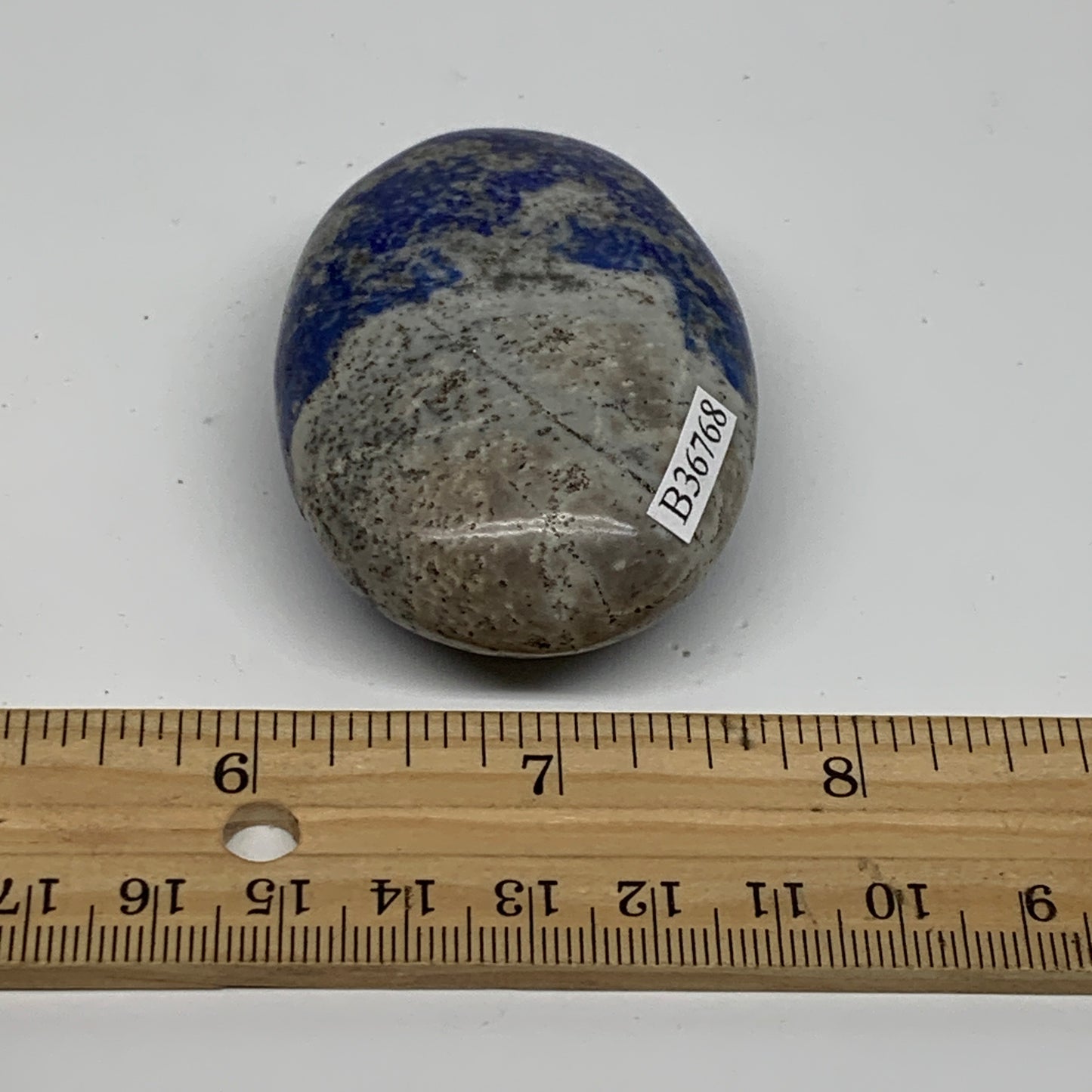 97.2g, 2.4"x1.7"x0.9", Natural Lapis Lazuli Palm Stone @Afghanistan, B36768