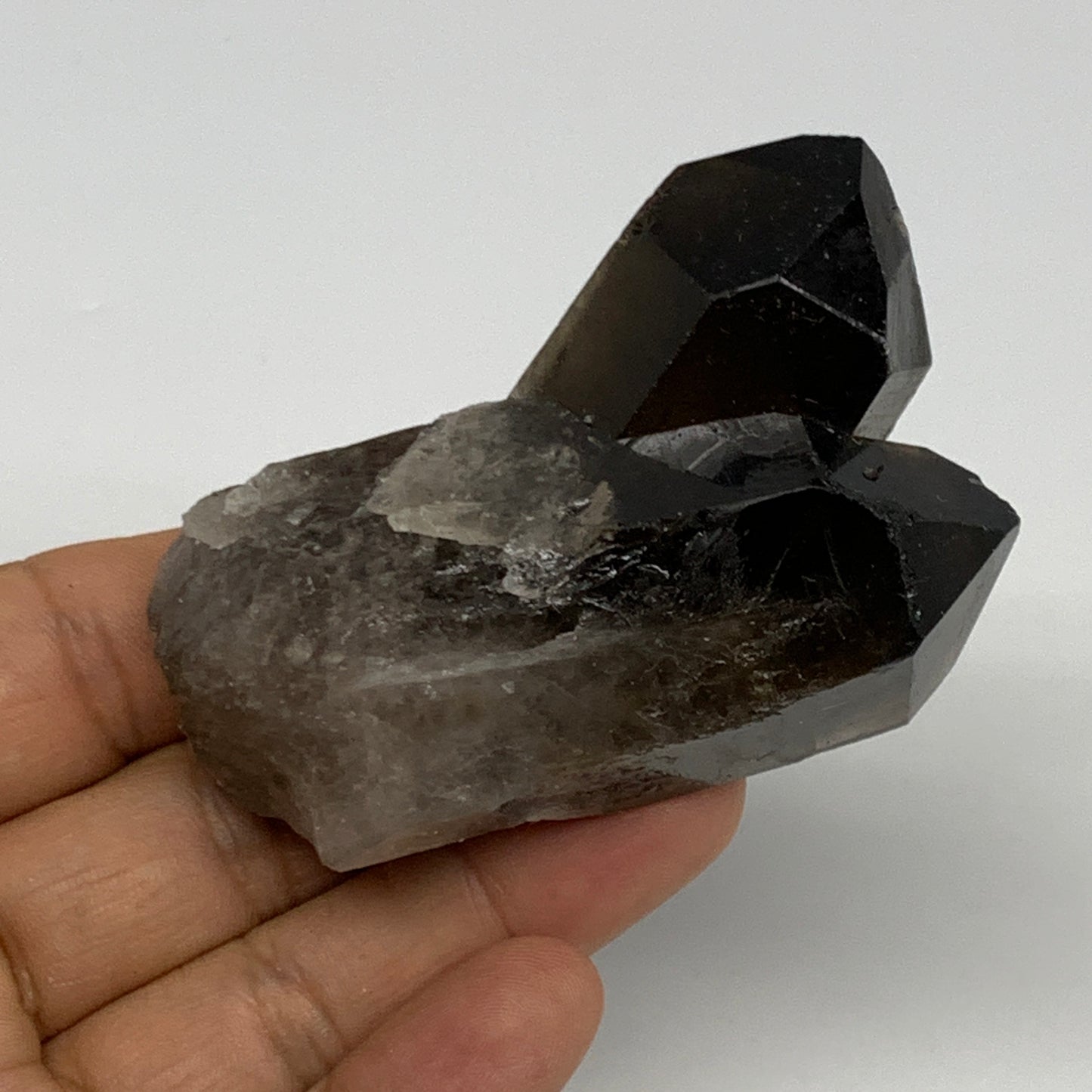 127.5g,2.7"x1.8"x1.3",Smoky Quartz Crystal Mineral,Specimen Terminated,B28818