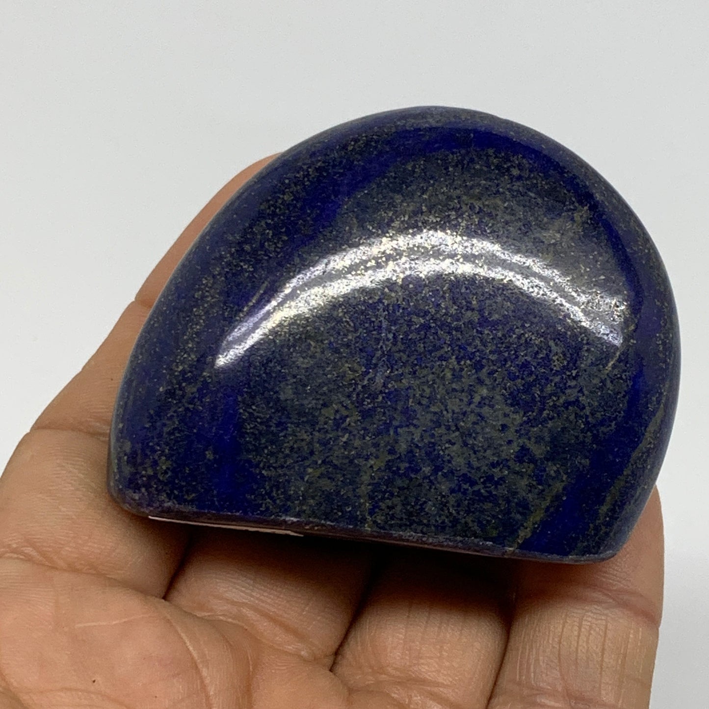 103.6g, 1.8"x2.2"x0.8", Natural Lapis Lazuli Palm Stone @Afghanistan, B36769
