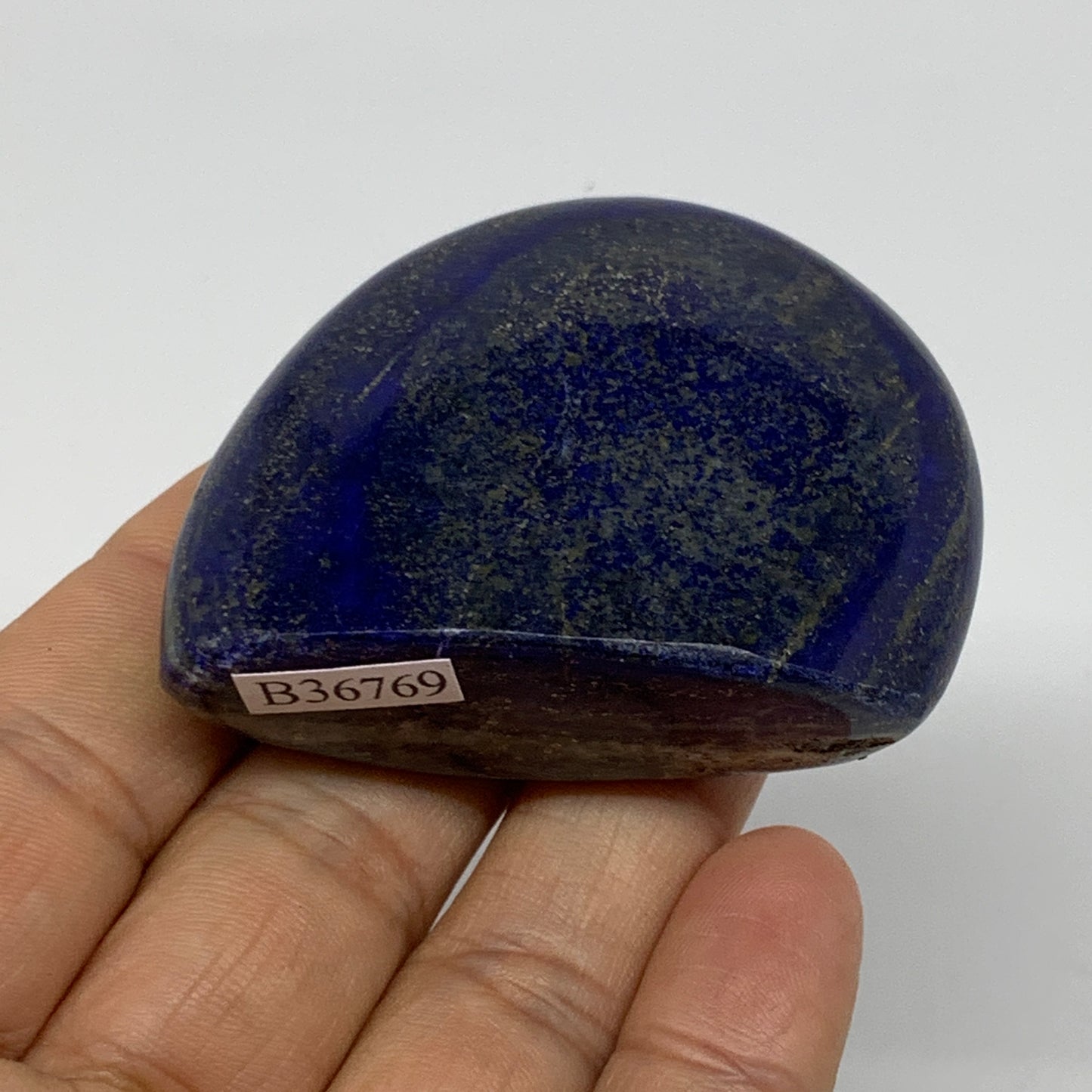 103.6g, 1.8"x2.2"x0.8", Natural Lapis Lazuli Palm Stone @Afghanistan, B36769