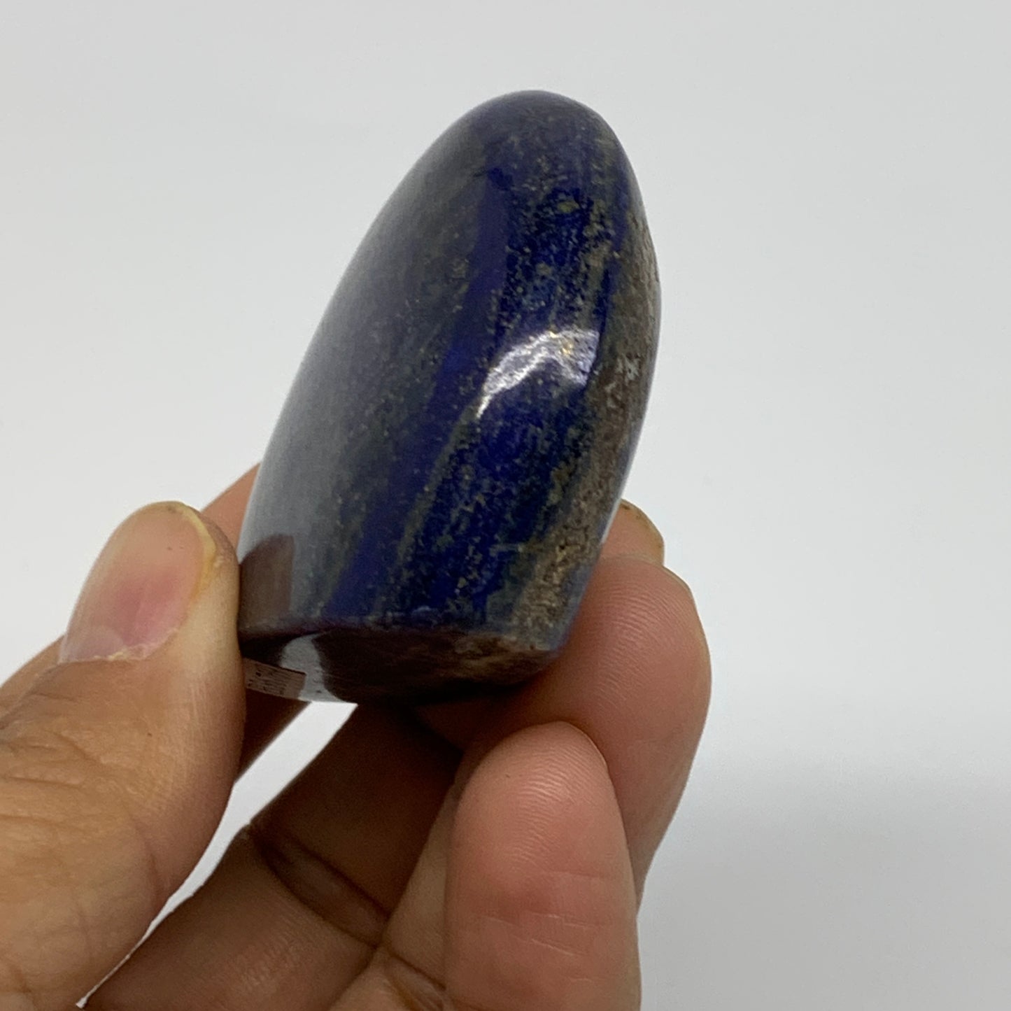 103.6g, 1.8"x2.2"x0.8", Natural Lapis Lazuli Palm Stone @Afghanistan, B36769