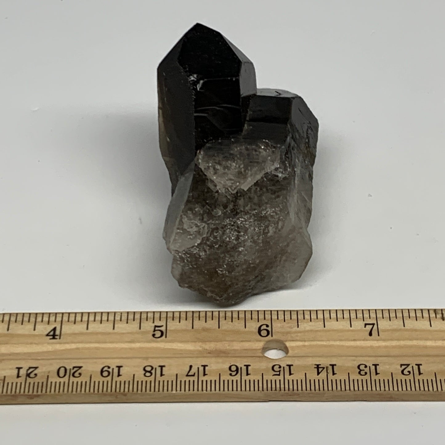 127.5g,2.7"x1.8"x1.3",Smoky Quartz Crystal Mineral,Specimen Terminated,B28818