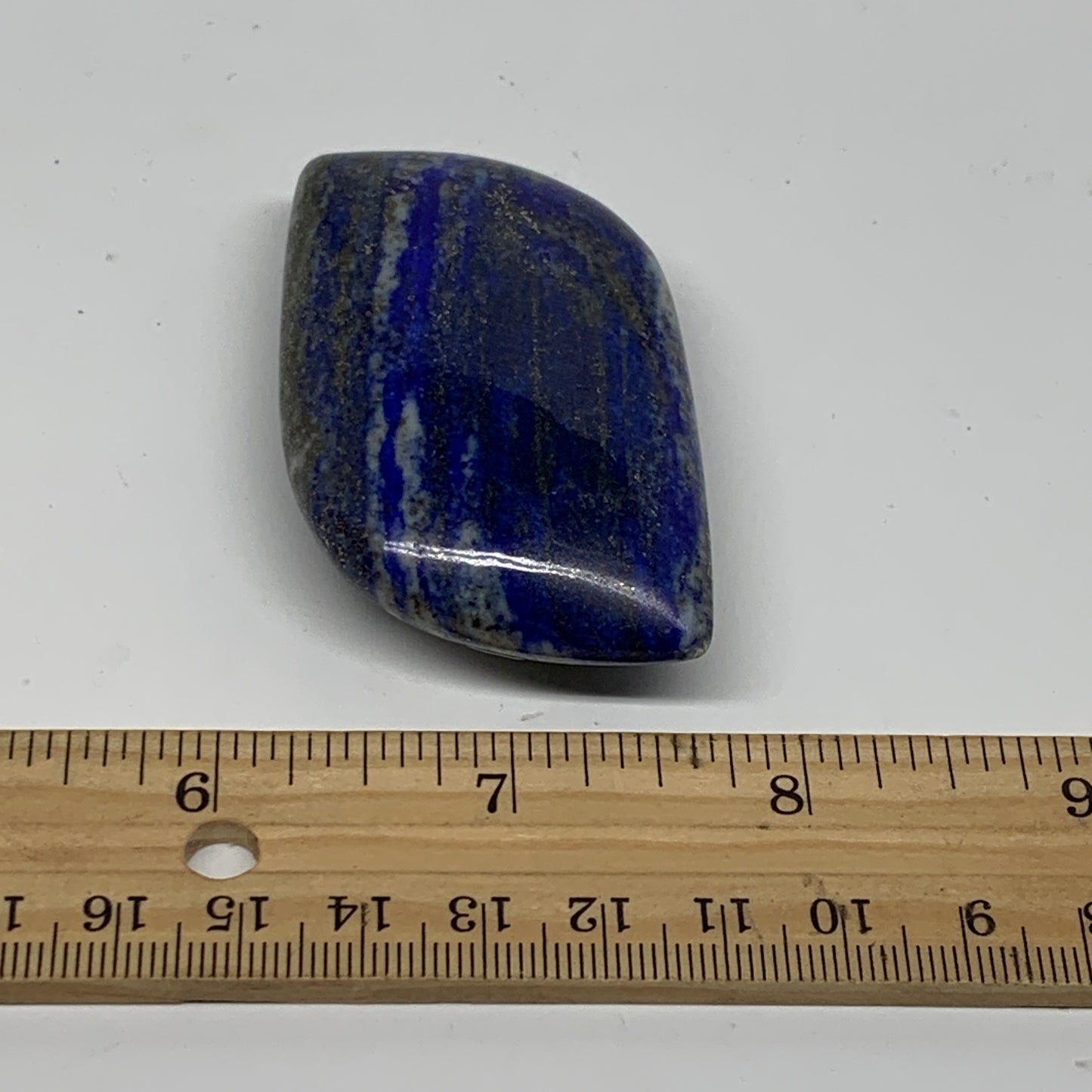 77.4g, 2.4"x1.5"x0.7", Natural Lapis Lazuli Palm Stone @Afghanistan, B36770