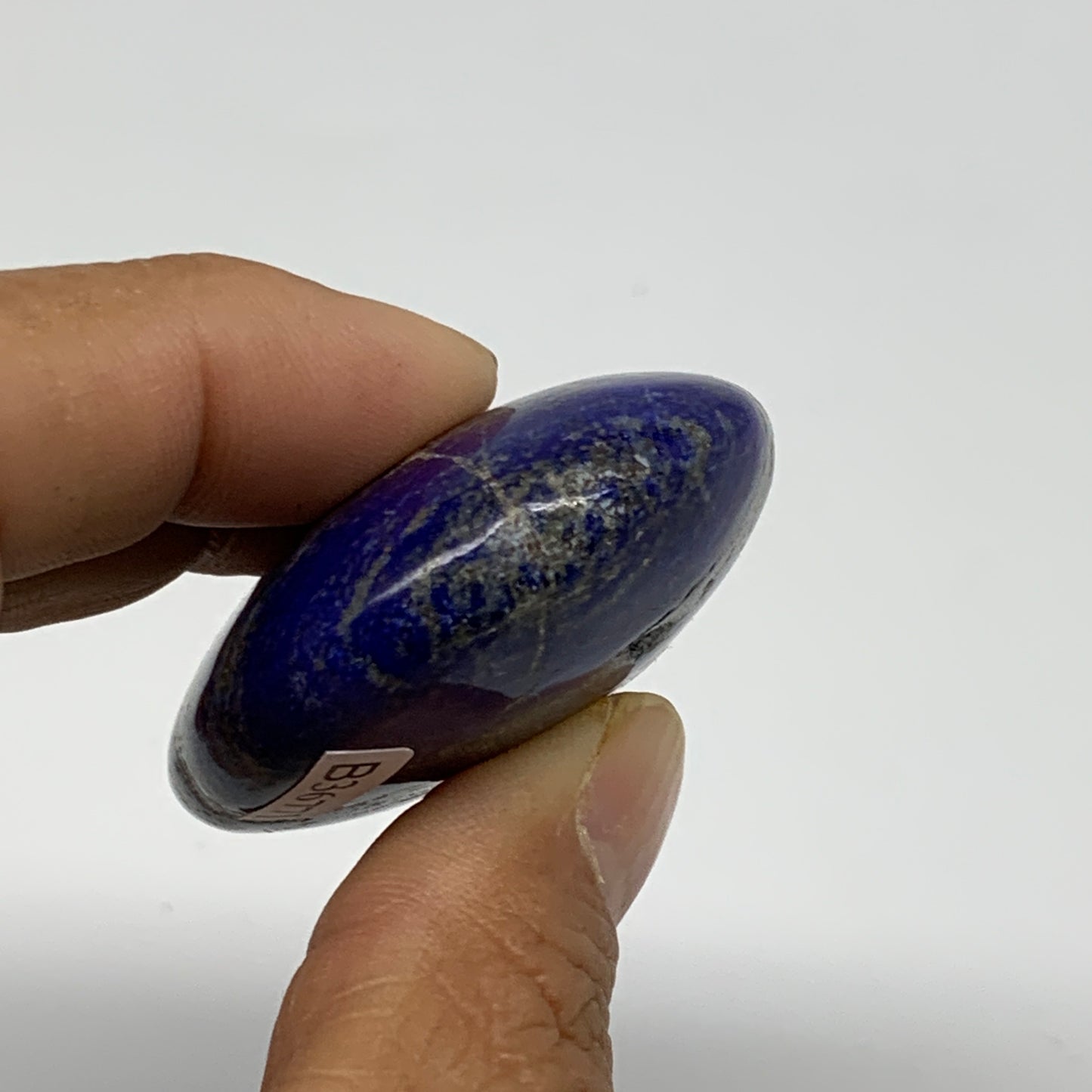 74.3g, 2.1"x1.7"x0.7", Natural Lapis Lazuli Palm Stone @Afghanistan, B36771