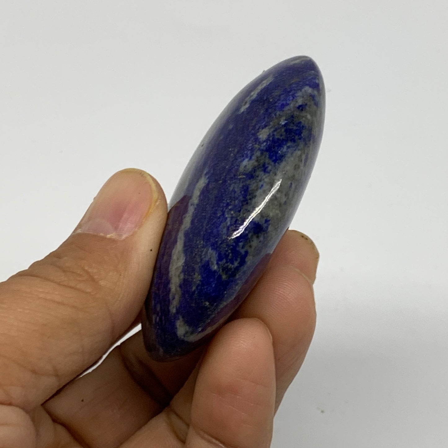 82.7g, 2.4"x1.8"x0.8", Natural Lapis Lazuli Palm Stone @Afghanistan, B36773