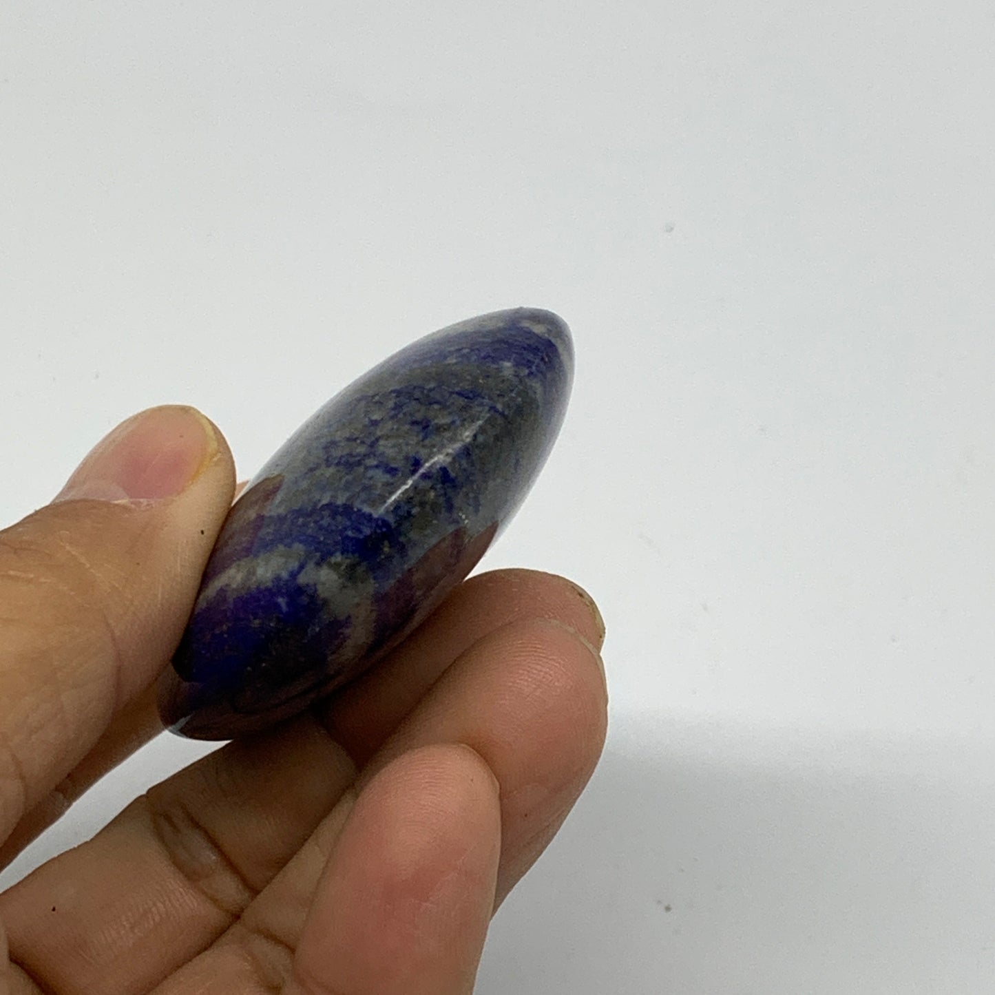 82.7g, 2.4"x1.8"x0.8", Natural Lapis Lazuli Palm Stone @Afghanistan, B36773