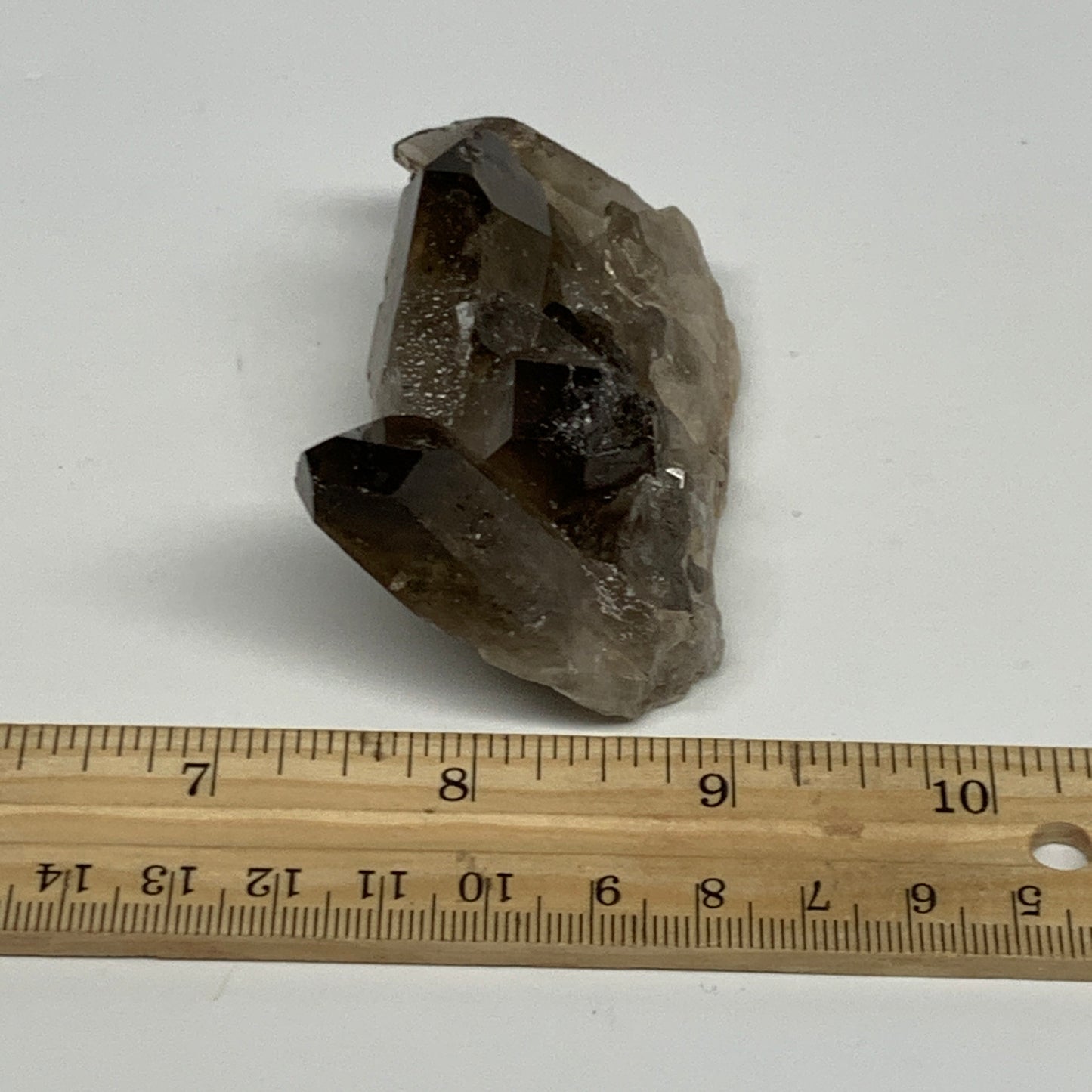 107.8g,3"x1.7"x1.2",Smoky Quartz Crystal Mineral,Specimen Terminated,B28823