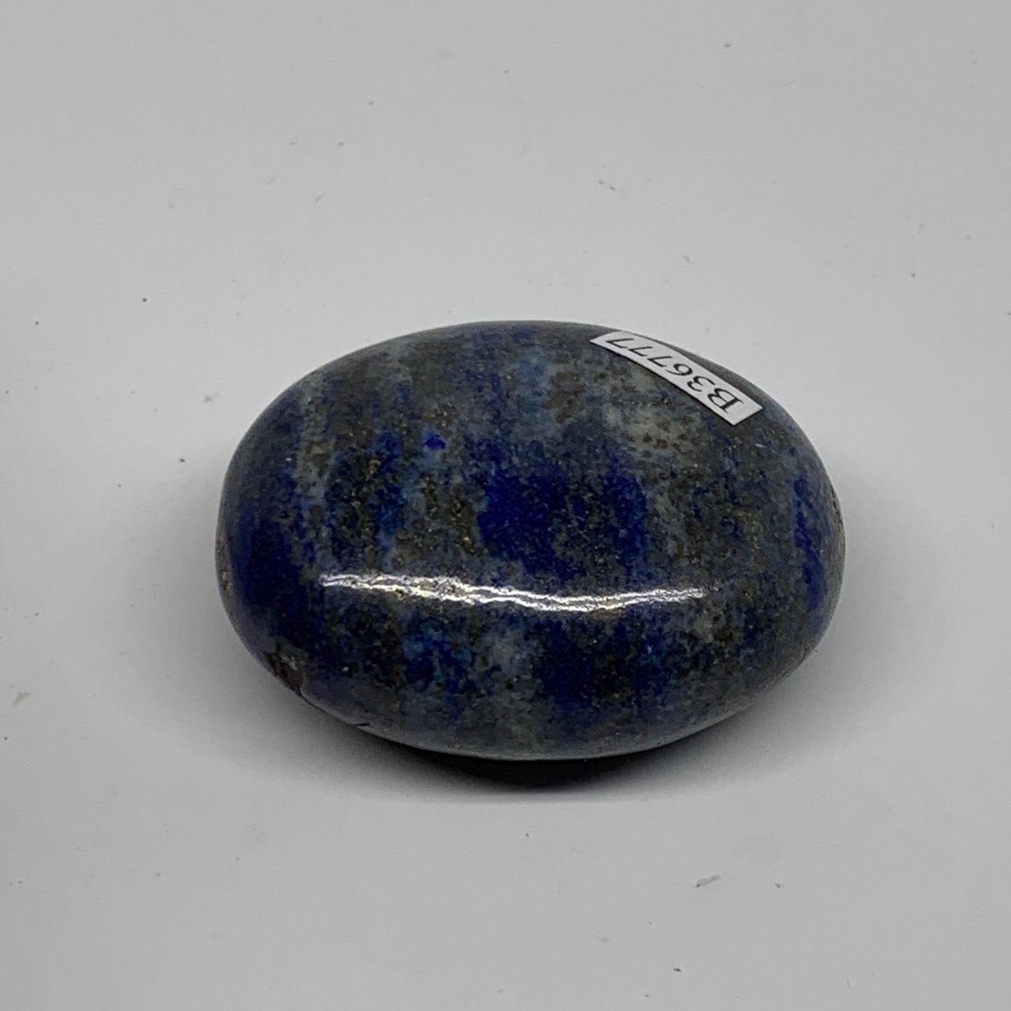 101g, 2.1"x1.7"x1.0", Natural Lapis Lazuli Palm Stone @Afghanistan, B36777