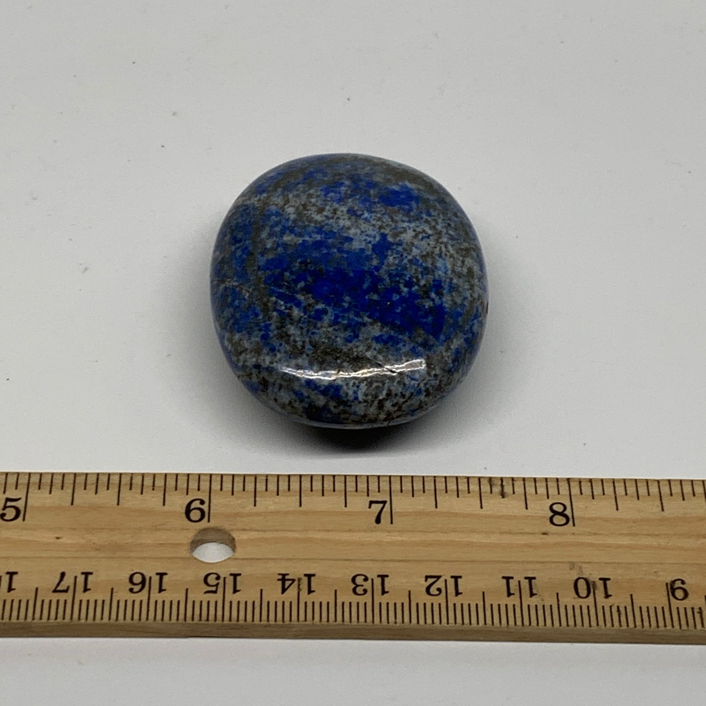74g, 2.1"x1.7"x0.8", Natural Lapis Lazuli Palm Stone @Afghanistan, B36781