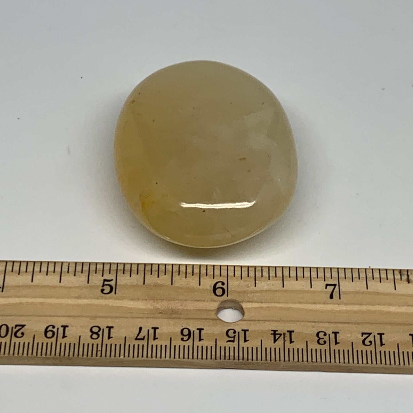 84.8g,2.2"x1.7"x0.9", Yellow Aventurine Palm-Stone Crystal Stone @India,B29723