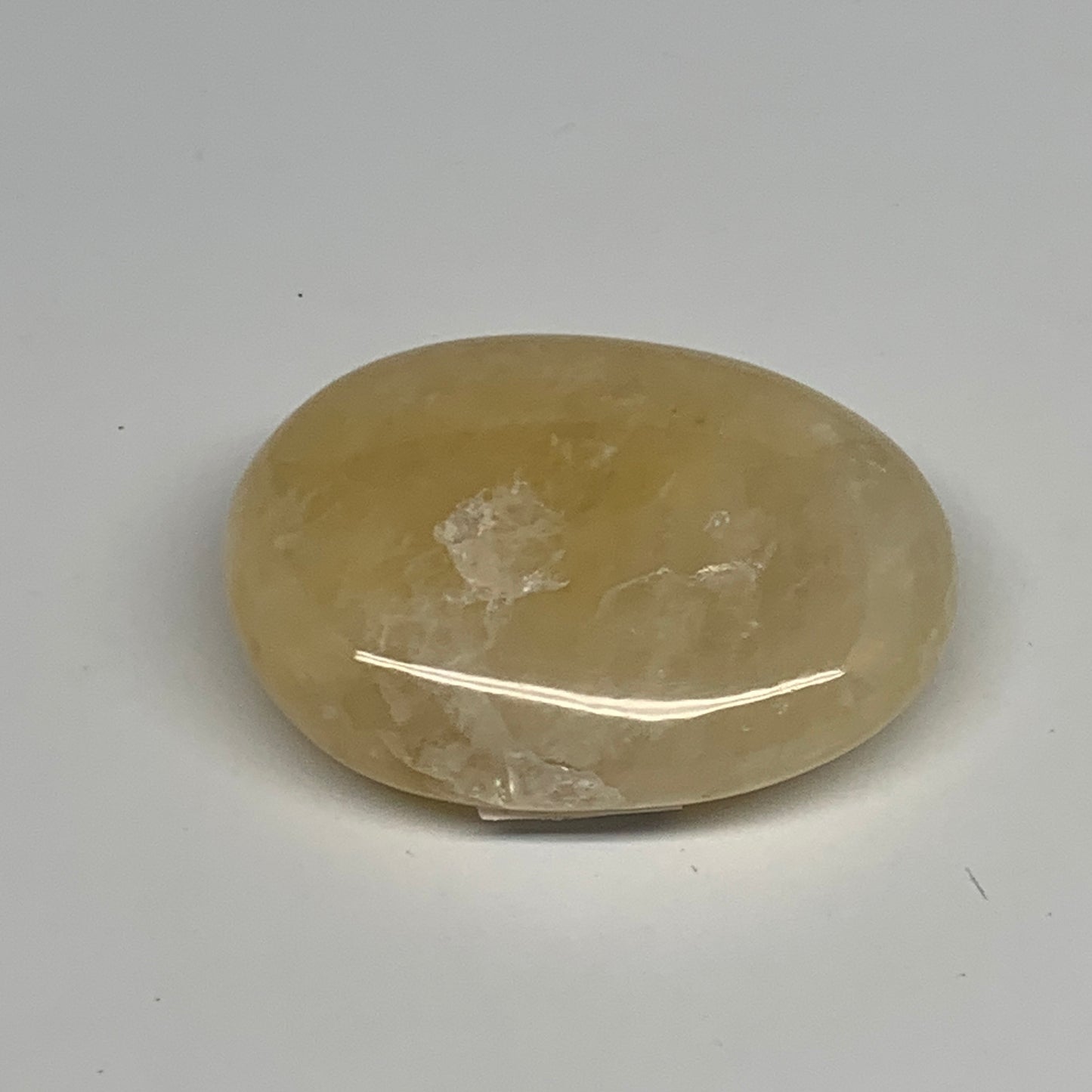 77.9g,2.3"x1.7"x0.8", Yellow Aventurine Palm-Stone Crystal Stone @India,B29724