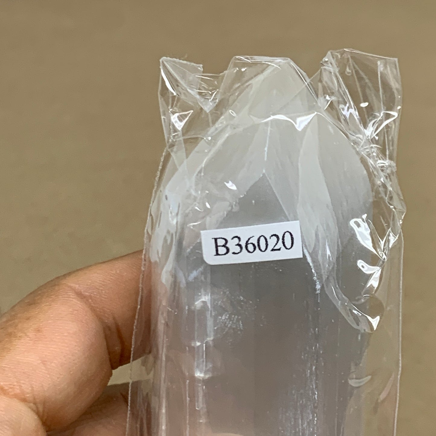 172g, 3.9"x1.5", Selenite (Satin Spar) Crystal Tower Point, B36020