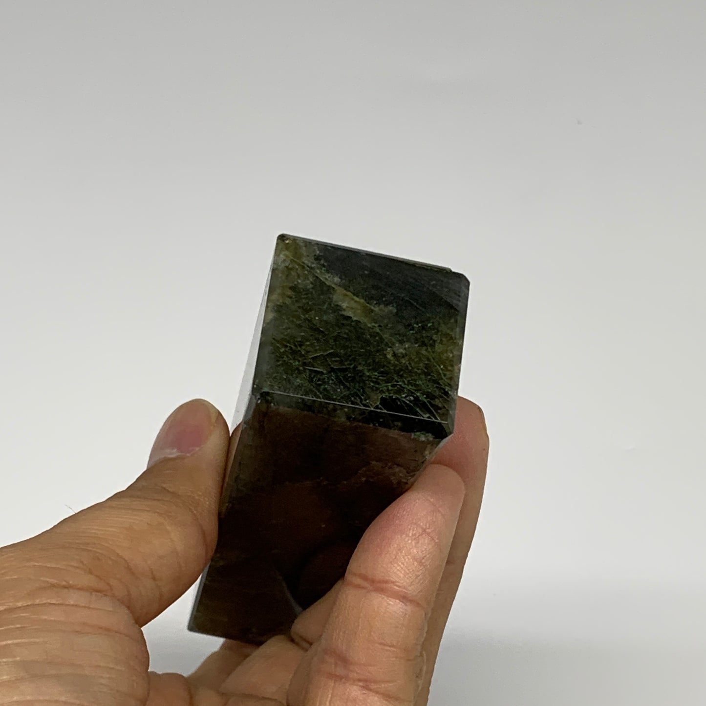 158.5g, 4.3"x1.1"x1.1, Labradorite Tower Point Crystal @Madagascar, B31287