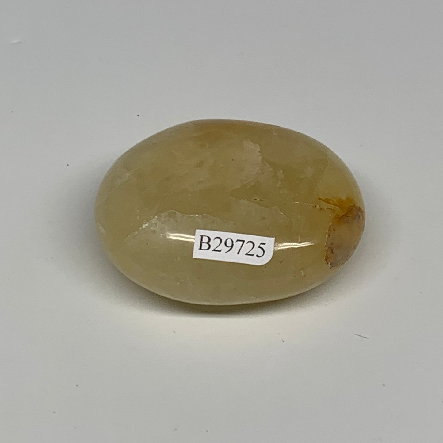 94g,2.2"x1.7"x1", Yellow Aventurine Palm-Stone Crystal Stone @India,B29725