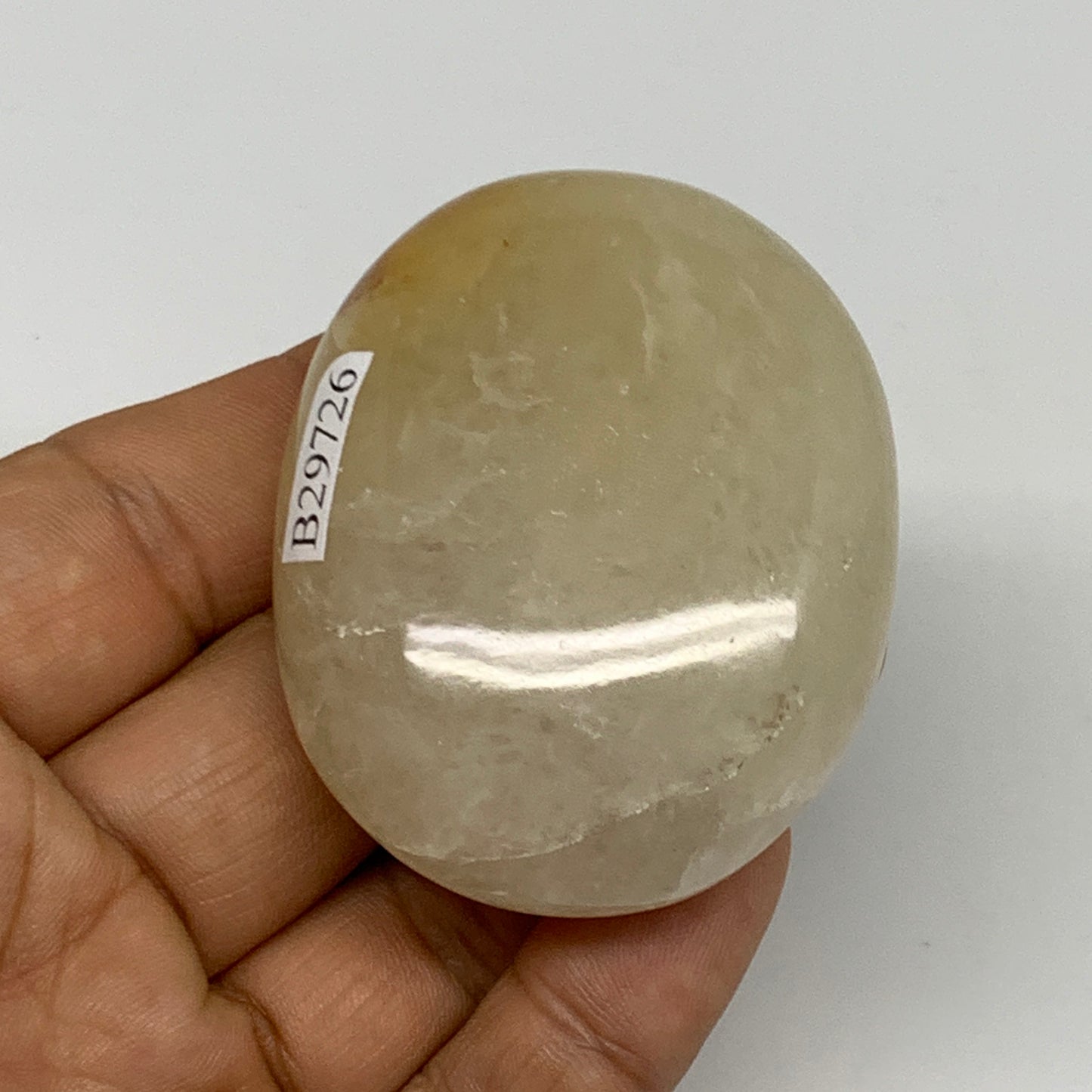 88g,2.2"x1.7"x0.9", Yellow Aventurine Palm-Stone Crystal Stone @India,B29726