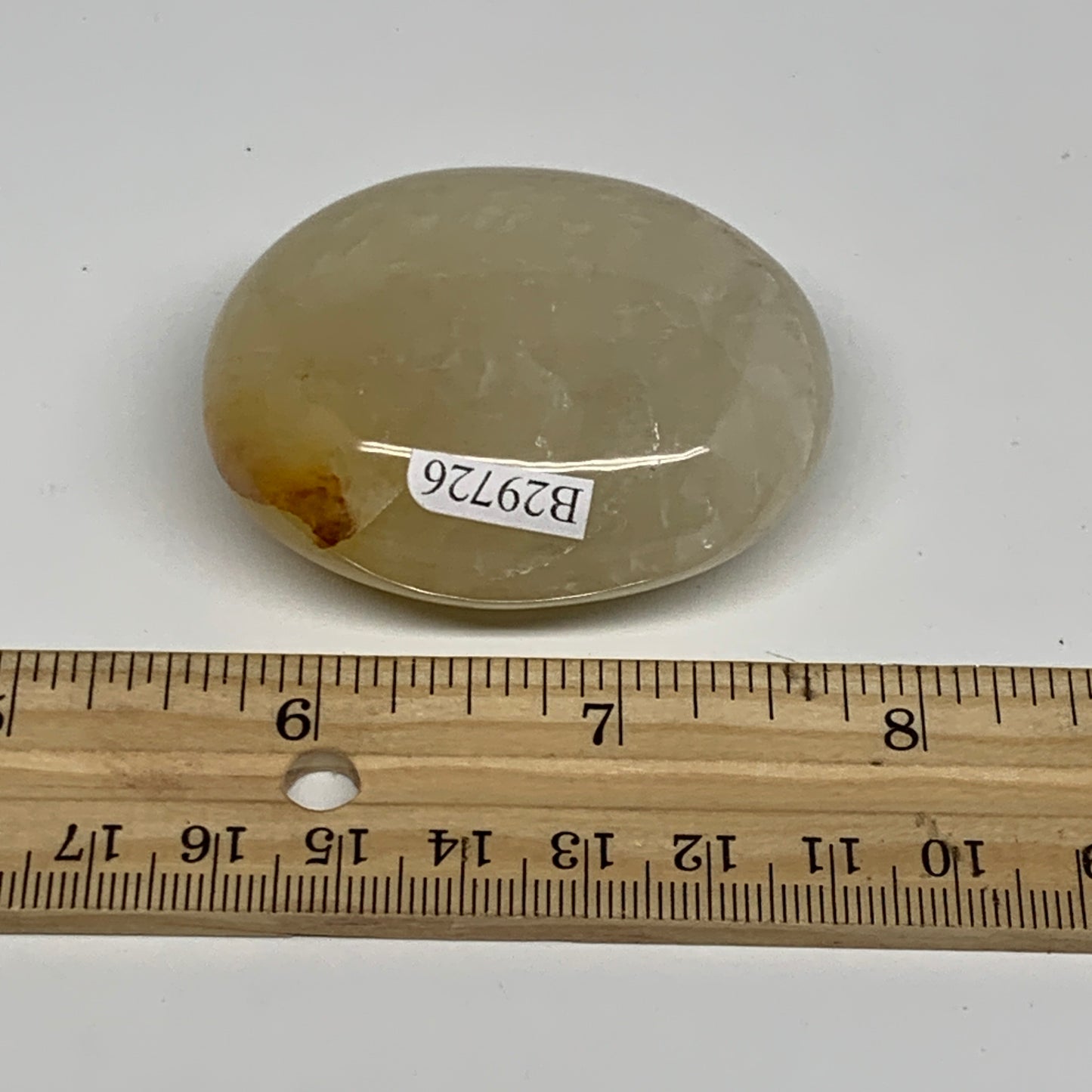 88g,2.2"x1.7"x0.9", Yellow Aventurine Palm-Stone Crystal Stone @India,B29726