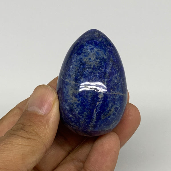 97.8g, 2"x1.3", Natural Lapis Lazuli Egg Polished @Afghanistan, B3045048