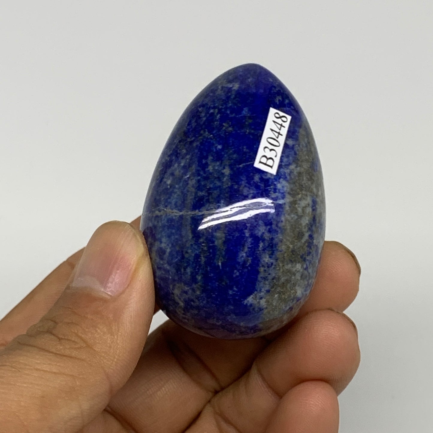 97.8g, 2"x1.3", Natural Lapis Lazuli Egg Polished @Afghanistan, B3045048
