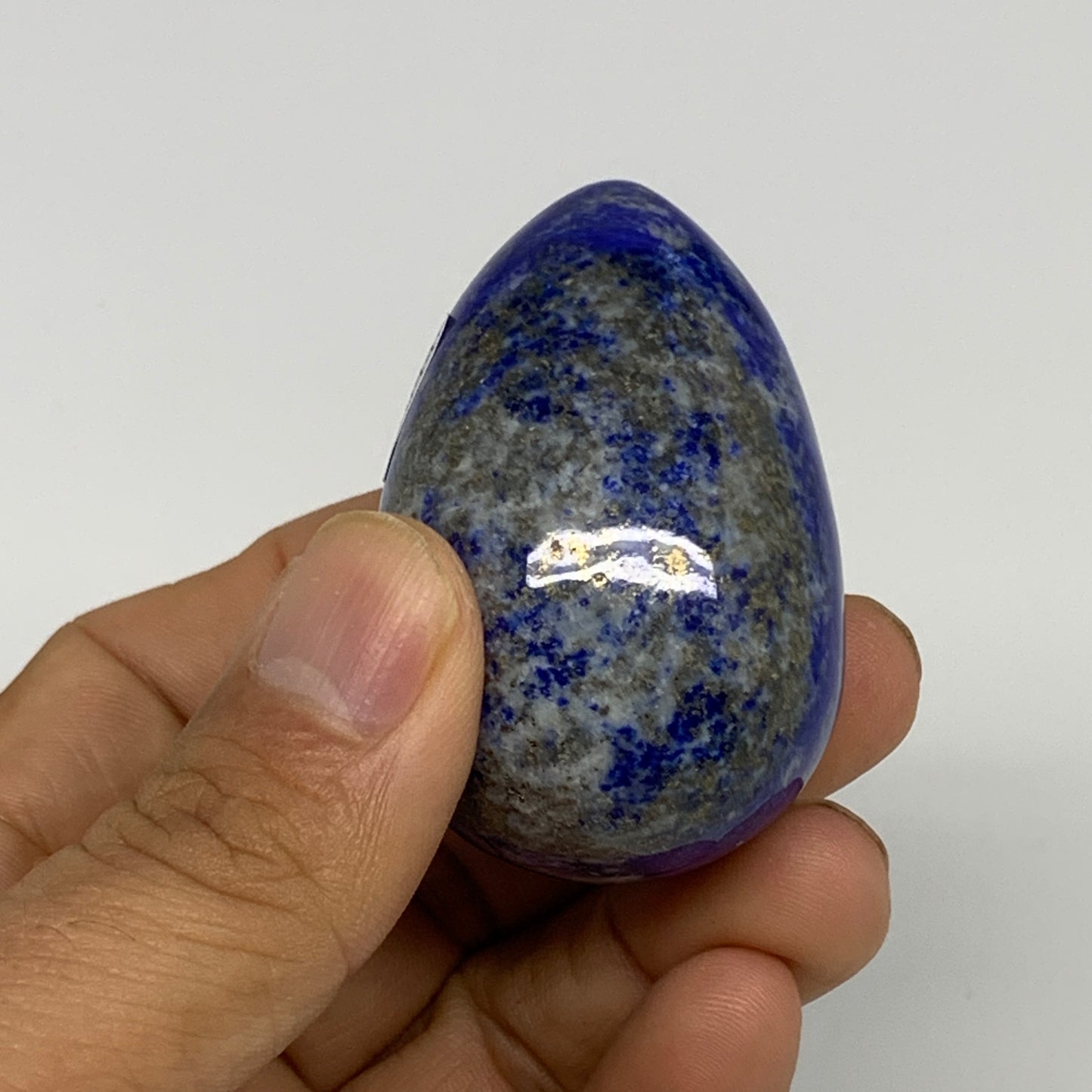 97.8g, 2"x1.3", Natural Lapis Lazuli Egg Polished @Afghanistan, B3045048
