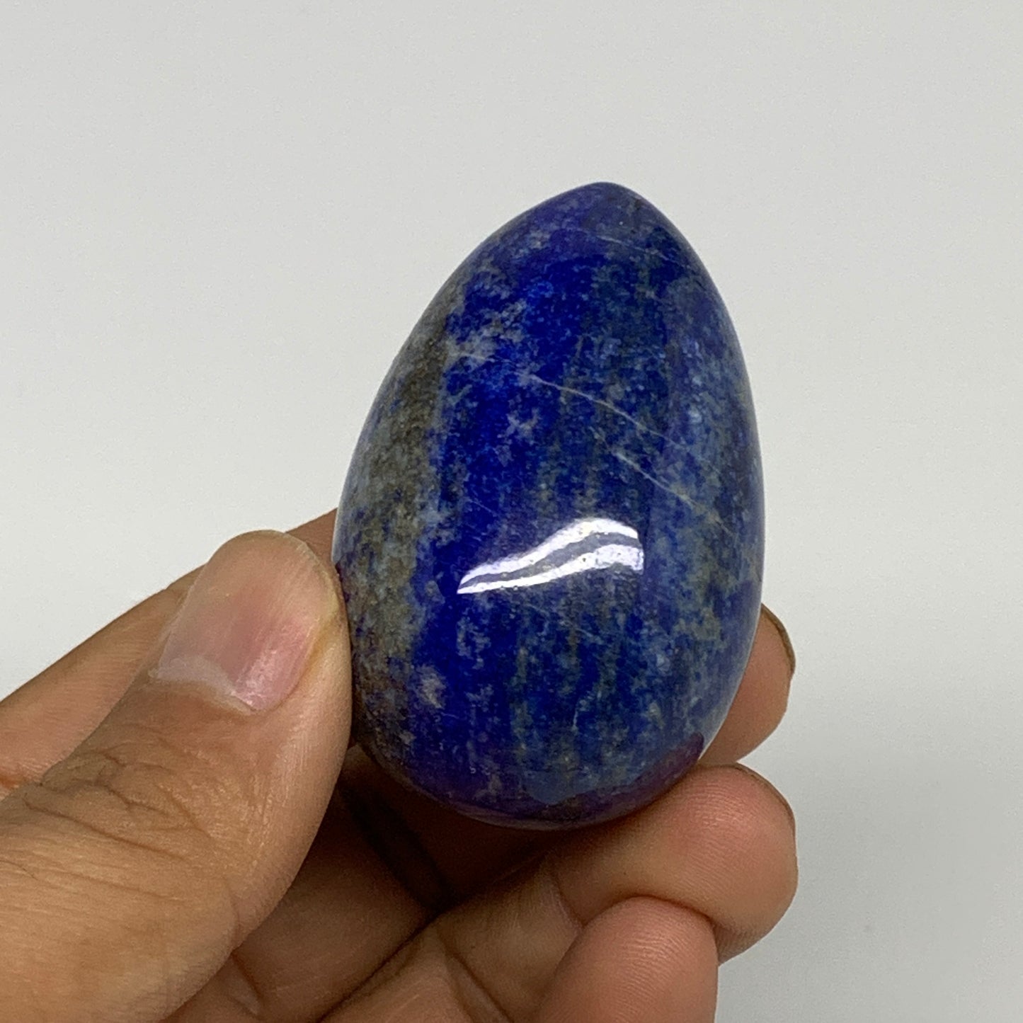 97.8g, 2"x1.3", Natural Lapis Lazuli Egg Polished @Afghanistan, B3045048