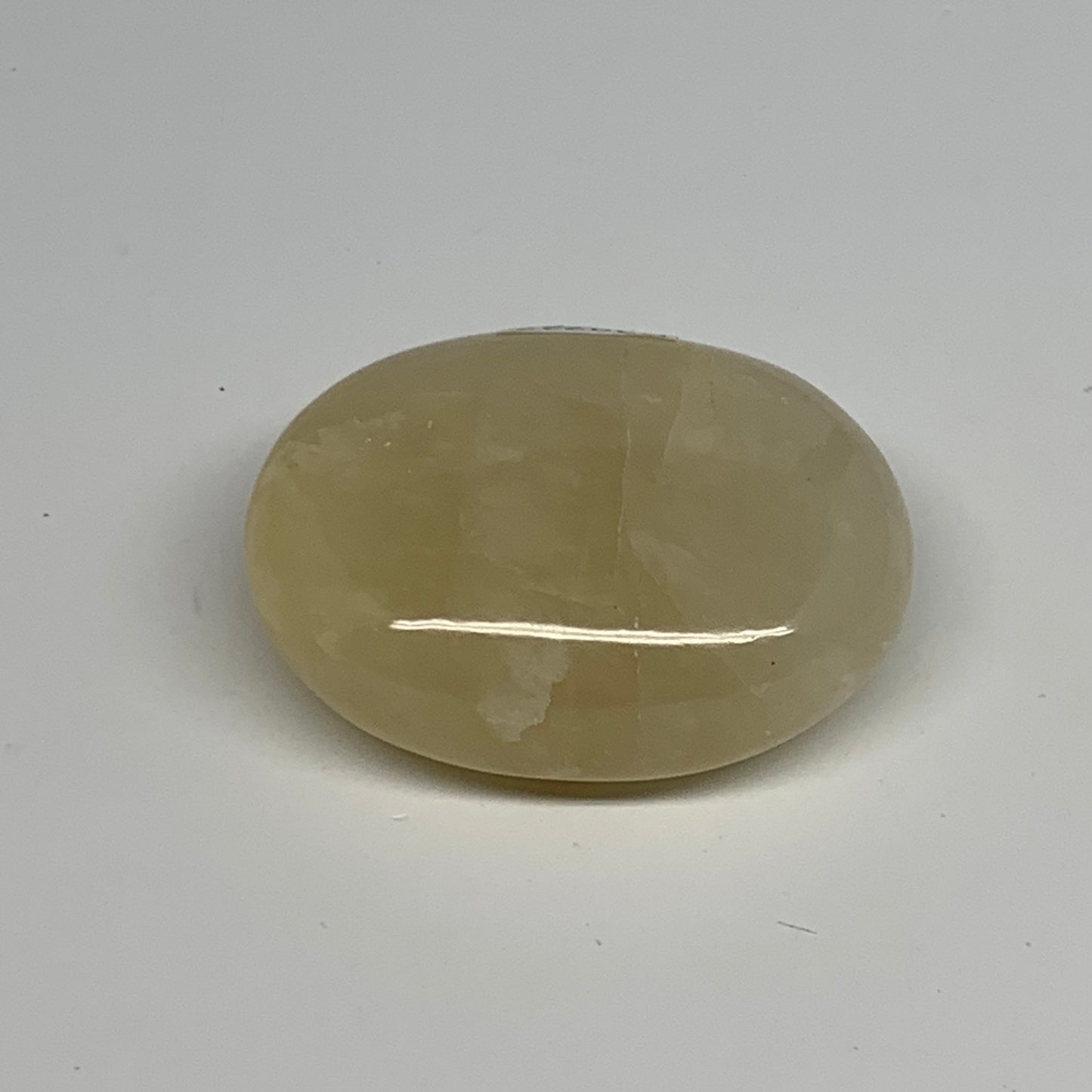 86.7g,2.2"x1.7"x0.9", Yellow Aventurine Palm-Stone Crystal Stone @India,B29727