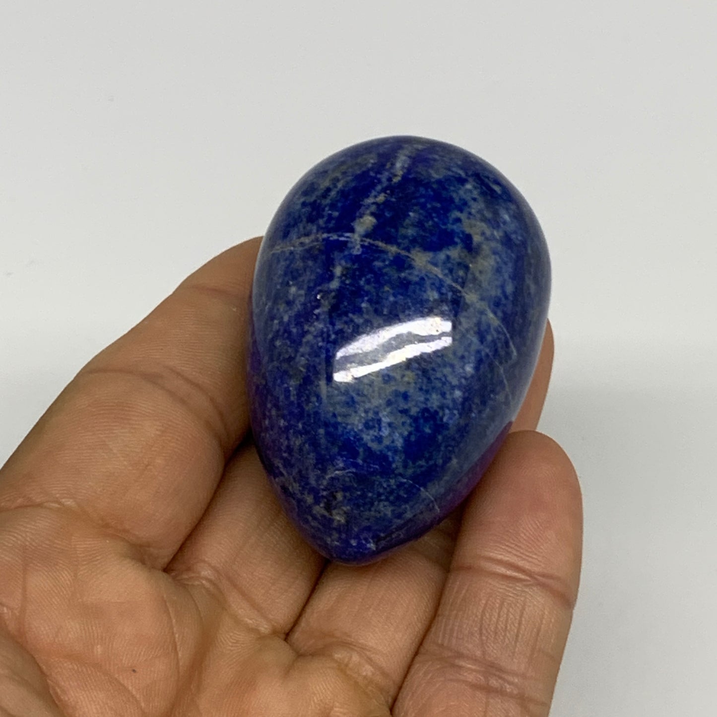 97.8g, 2"x1.3", Natural Lapis Lazuli Egg Polished @Afghanistan, B3045048