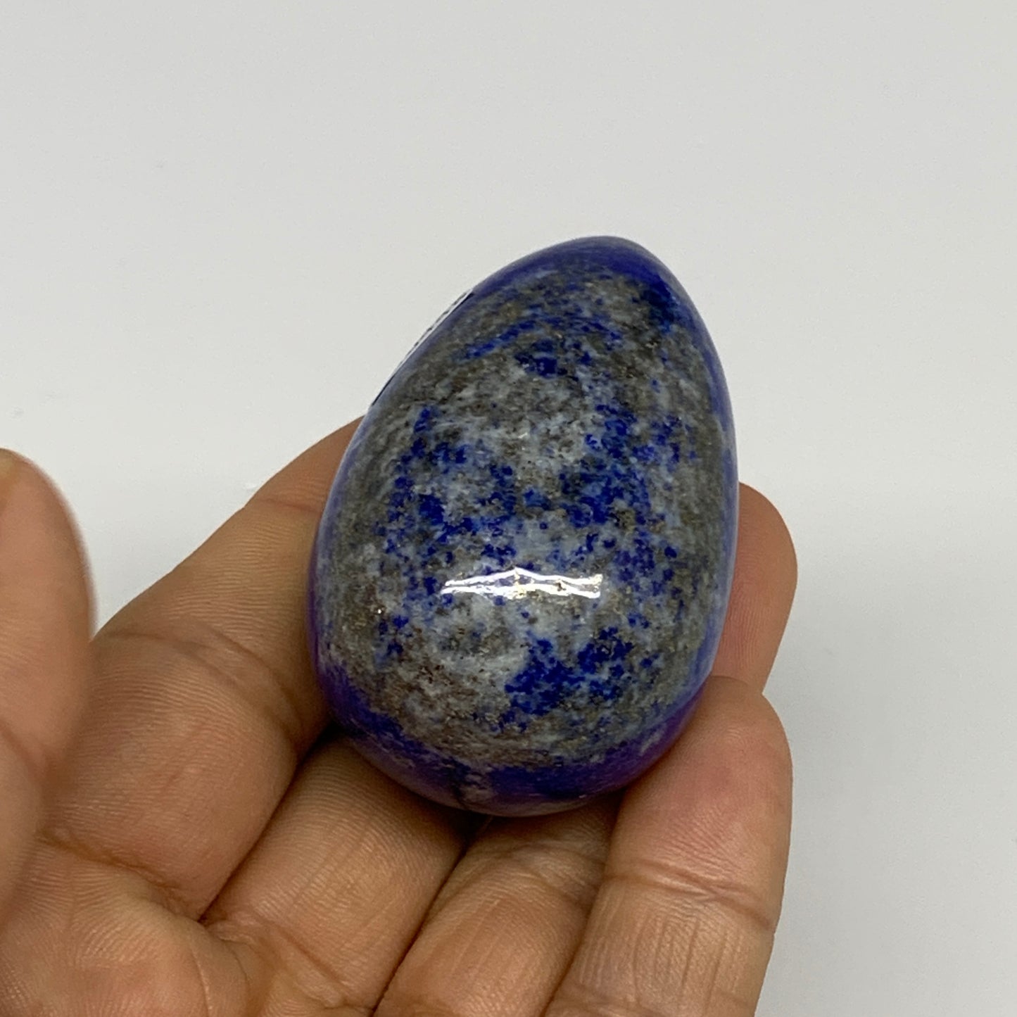 97.8g, 2"x1.3", Natural Lapis Lazuli Egg Polished @Afghanistan, B3045048