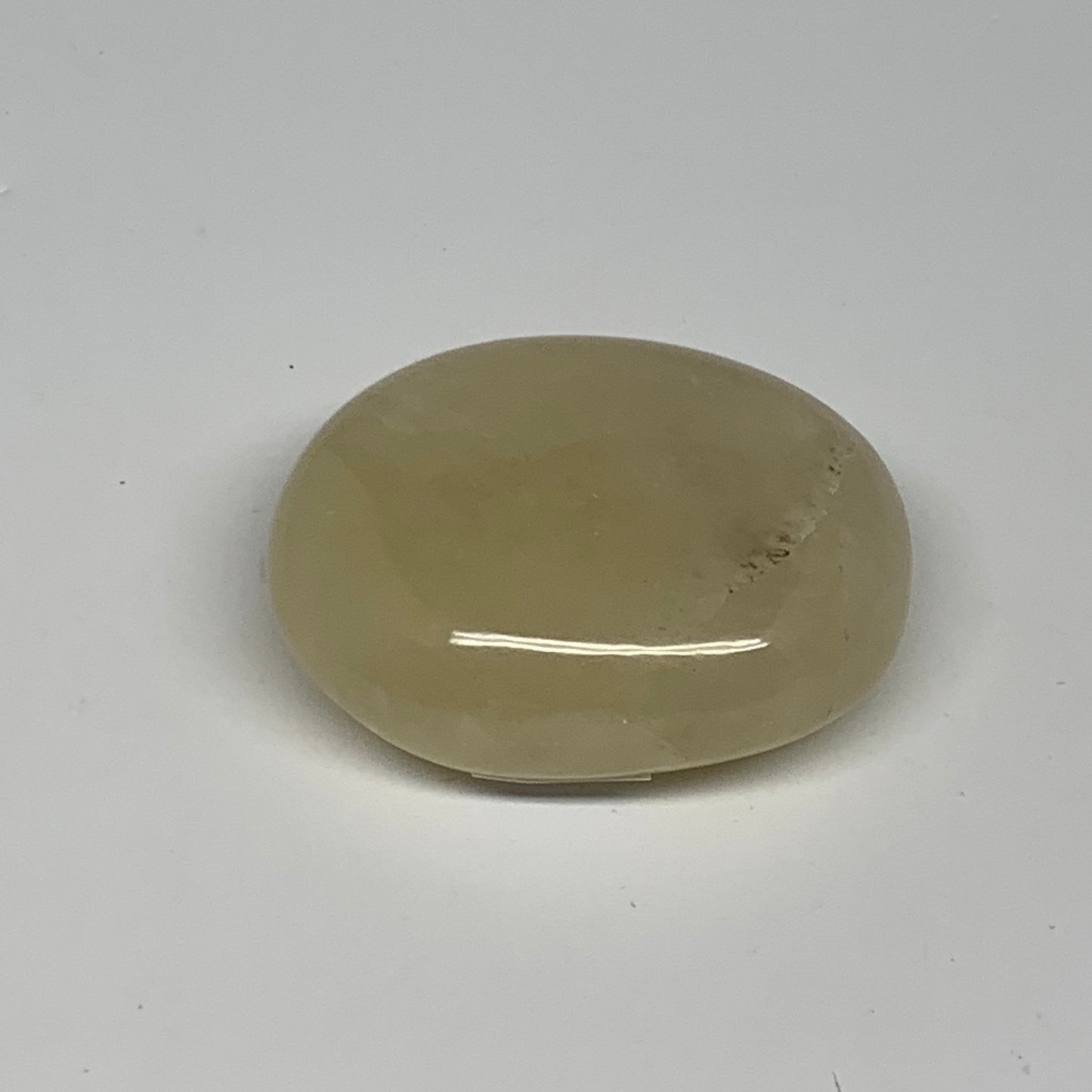 91.3g,2.2"x1.8"x0.9", Yellow Aventurine Palm-Stone Crystal Stone @India,B29728