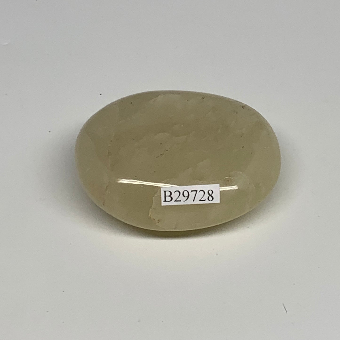 91.3g,2.2"x1.8"x0.9", Yellow Aventurine Palm-Stone Crystal Stone @India,B29728