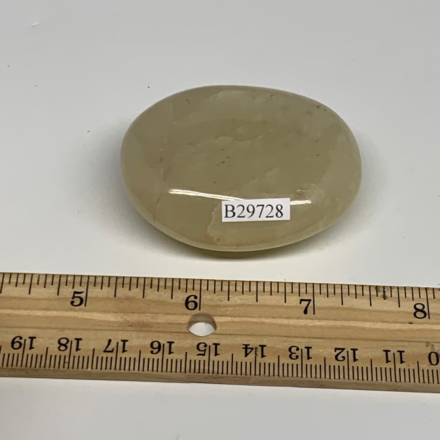 91.3g,2.2"x1.8"x0.9", Yellow Aventurine Palm-Stone Crystal Stone @India,B29728