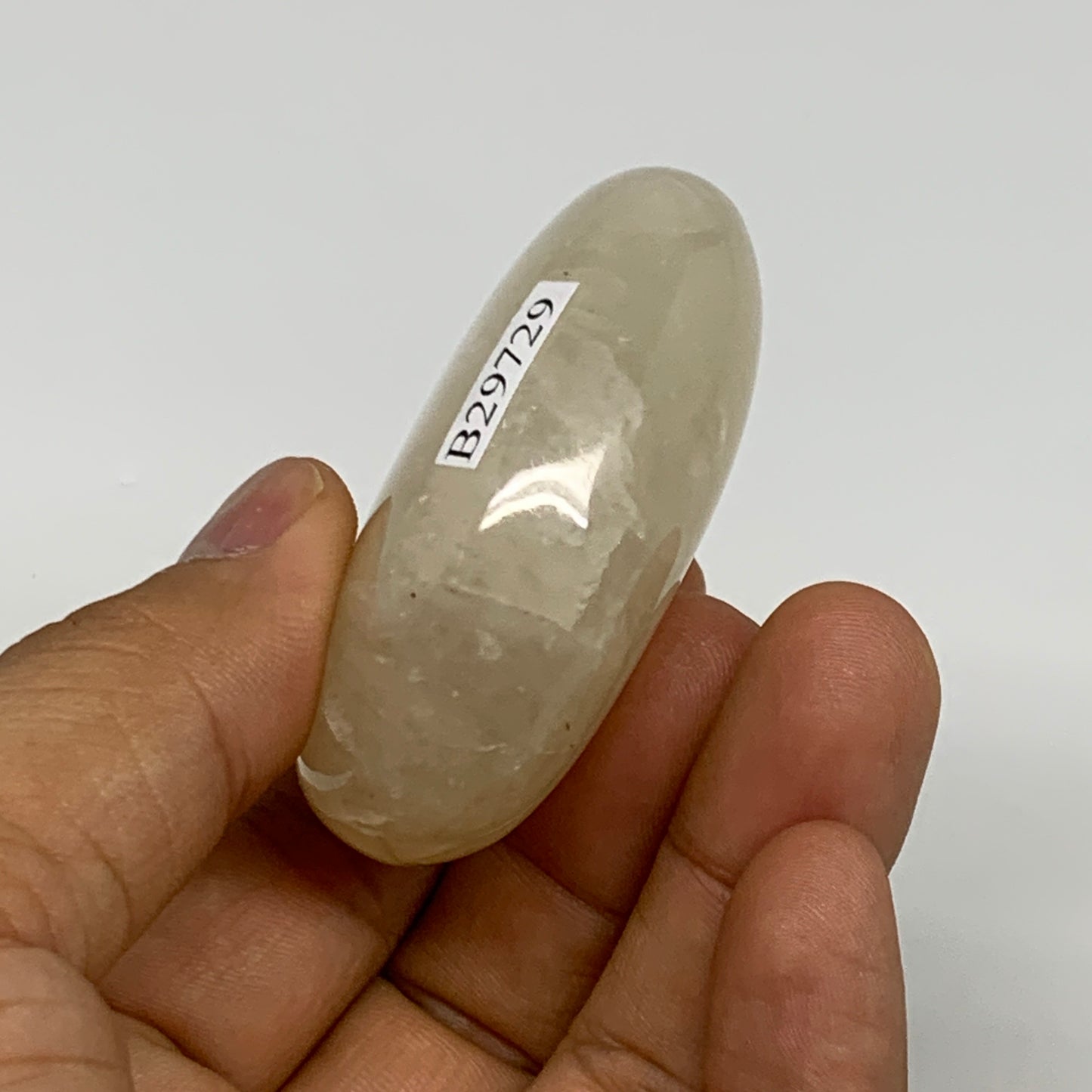 83.5g,2.2"x1.7"x0.9", Yellow Aventurine Palm-Stone Crystal Stone @India,B29729