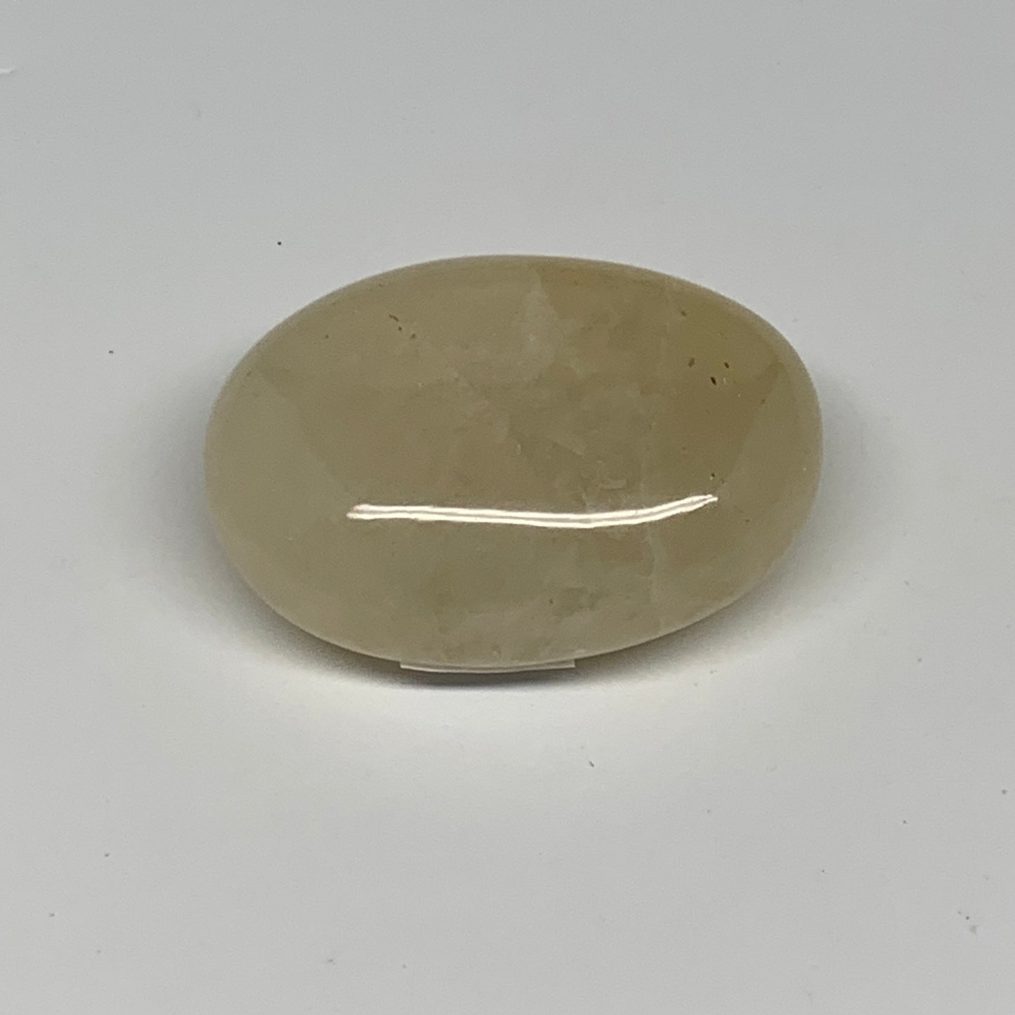 83.5g,2.2"x1.7"x0.9", Yellow Aventurine Palm-Stone Crystal Stone @India,B29729