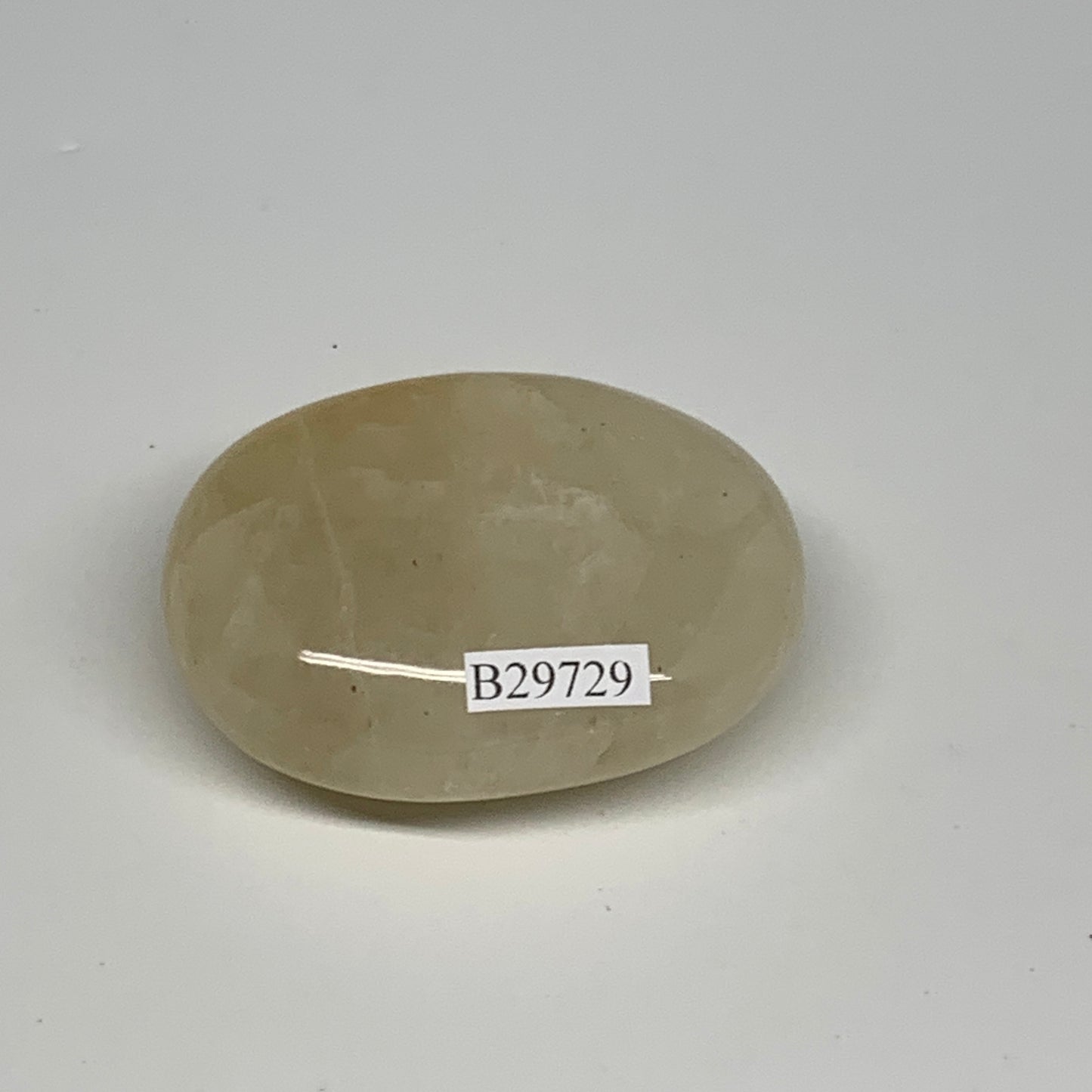 83.5g,2.2"x1.7"x0.9", Yellow Aventurine Palm-Stone Crystal Stone @India,B29729