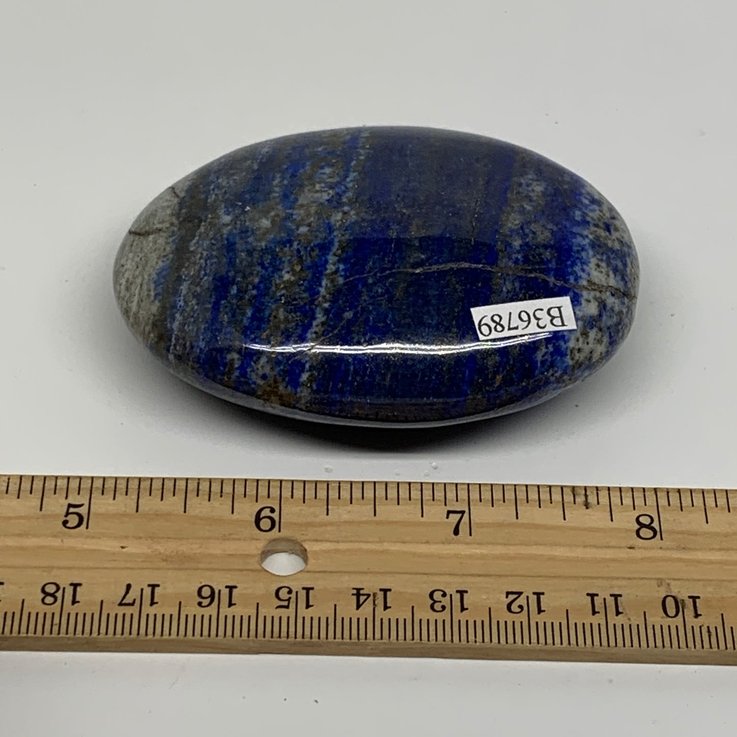172.9g, 3"x2.2"x1", Natural Lapis Lazuli Palm Stone @Afghanistan, B36789